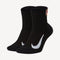 NikeCourt Multiplier Cushioned Tennis Ankle Socks (2 Pairs) Black (1)