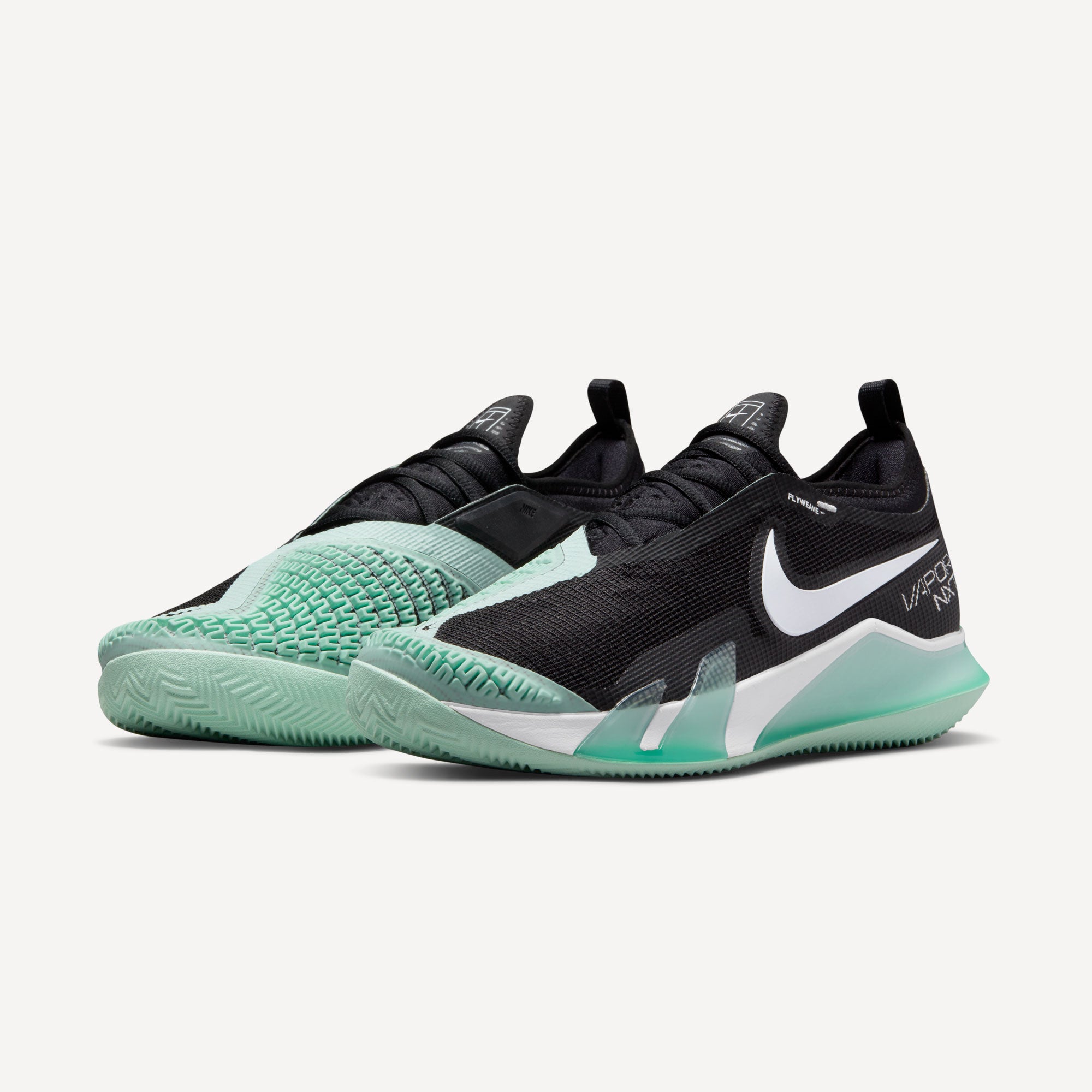 NikeCourt React Vapor NXT Men's Clay Court Tennis Shoes Black (4)