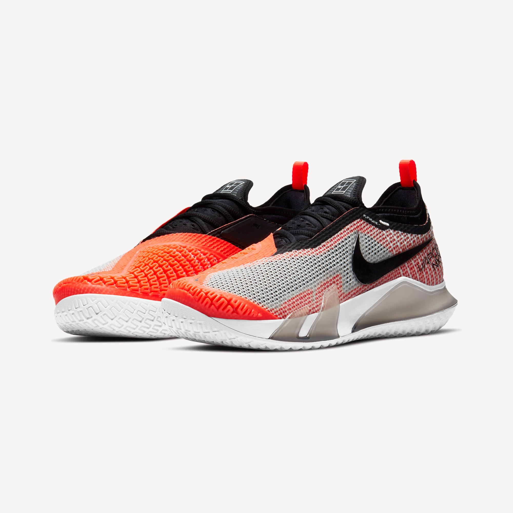 NikeCourt React Vapor NXT Men's Hard Court Tennis Shoes White (4)