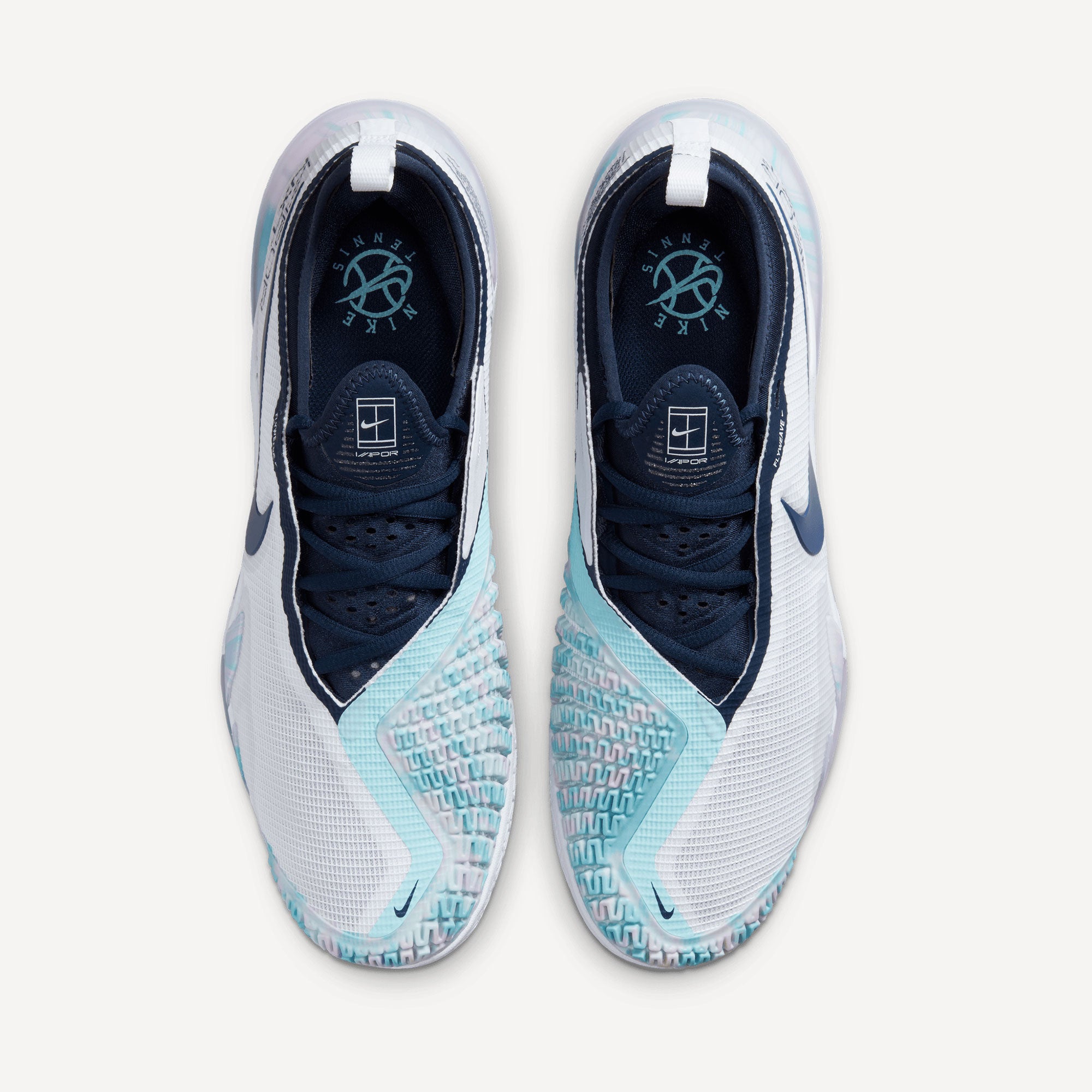 NikeCourt React Vapor NXT Men's Hard Court Tennis Shoes White (6)