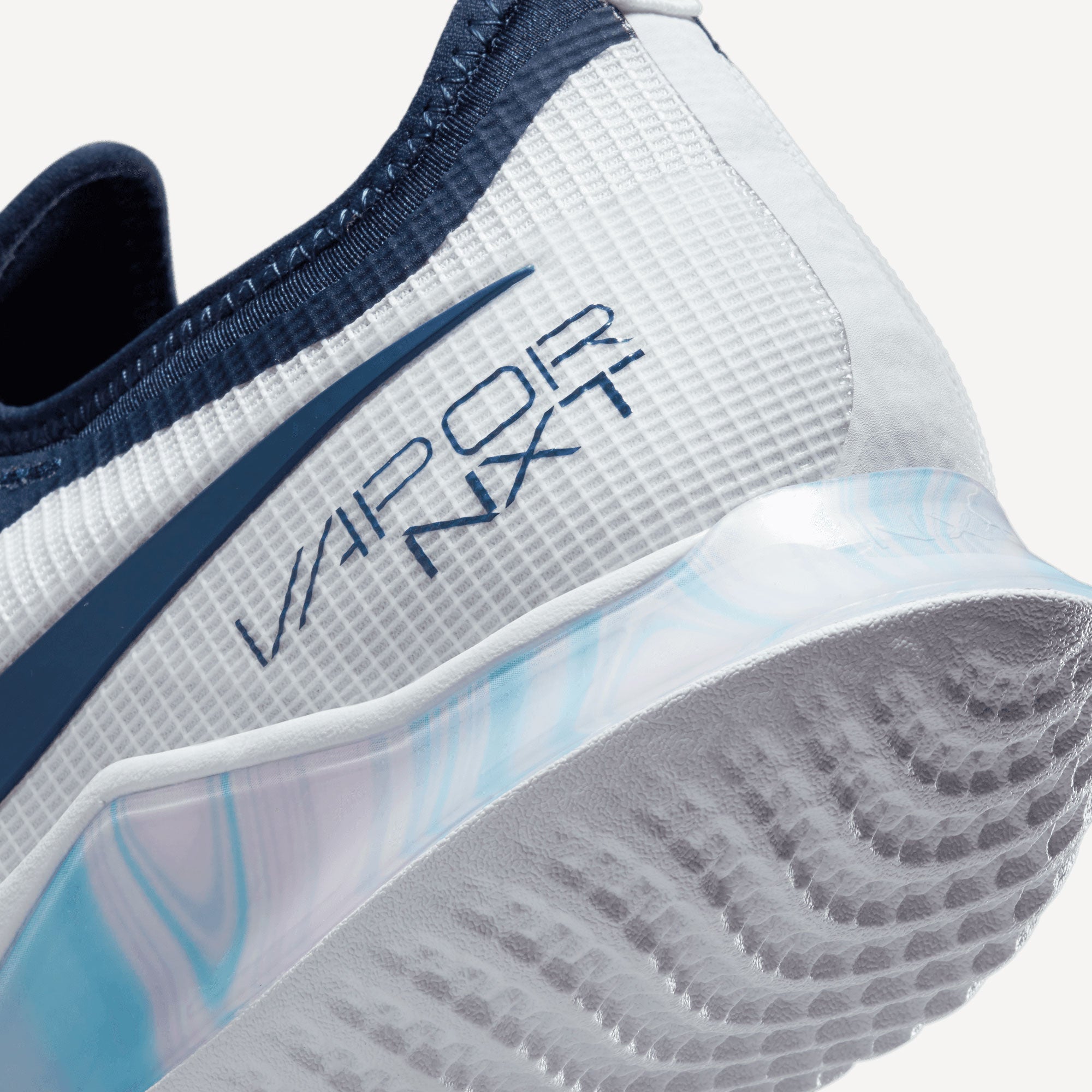 NikeCourt React Vapor NXT Men's Hard Court Tennis Shoes White (8)