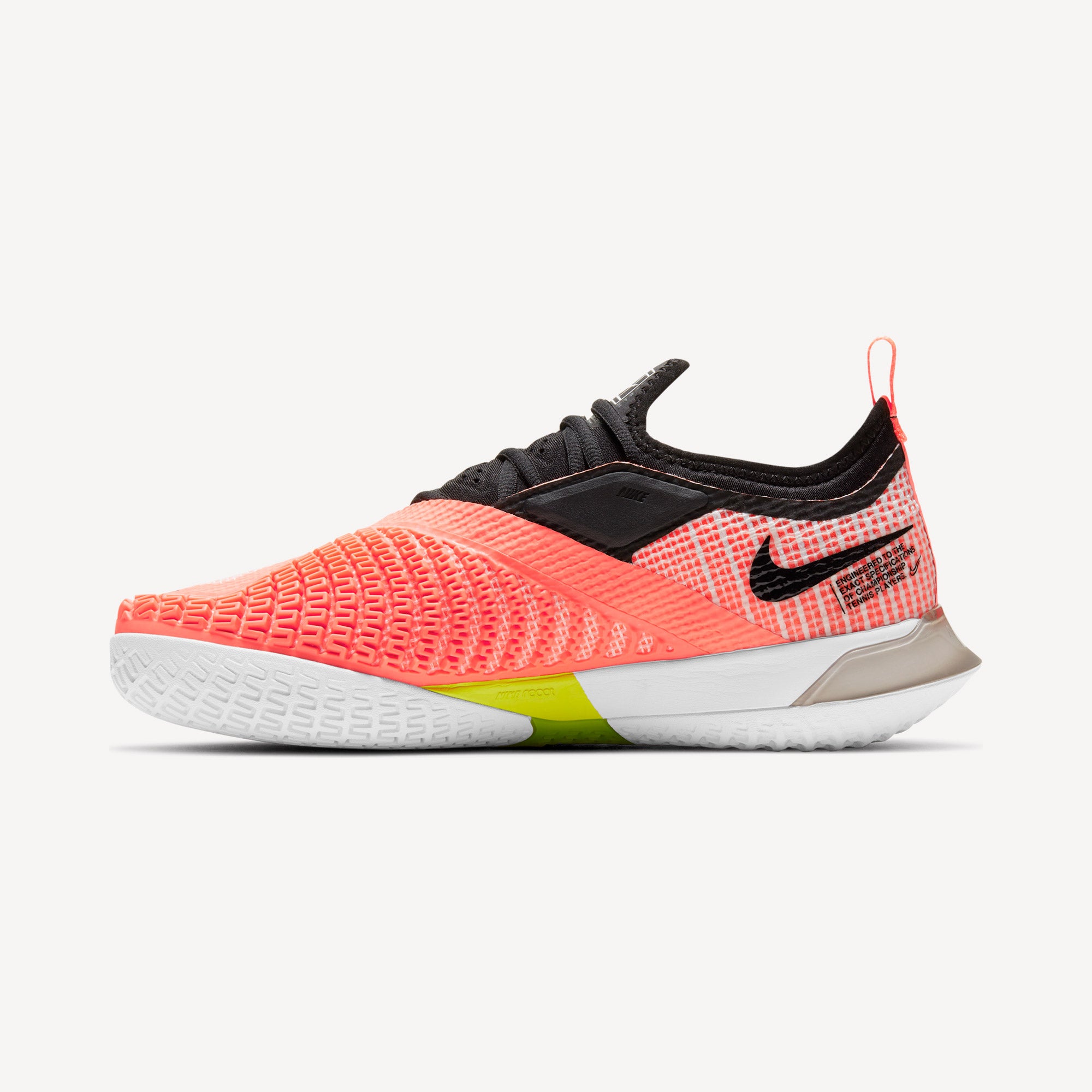 NikeCourt React Vapor NXT Women's Hard Court Tennis Shoes White (3)