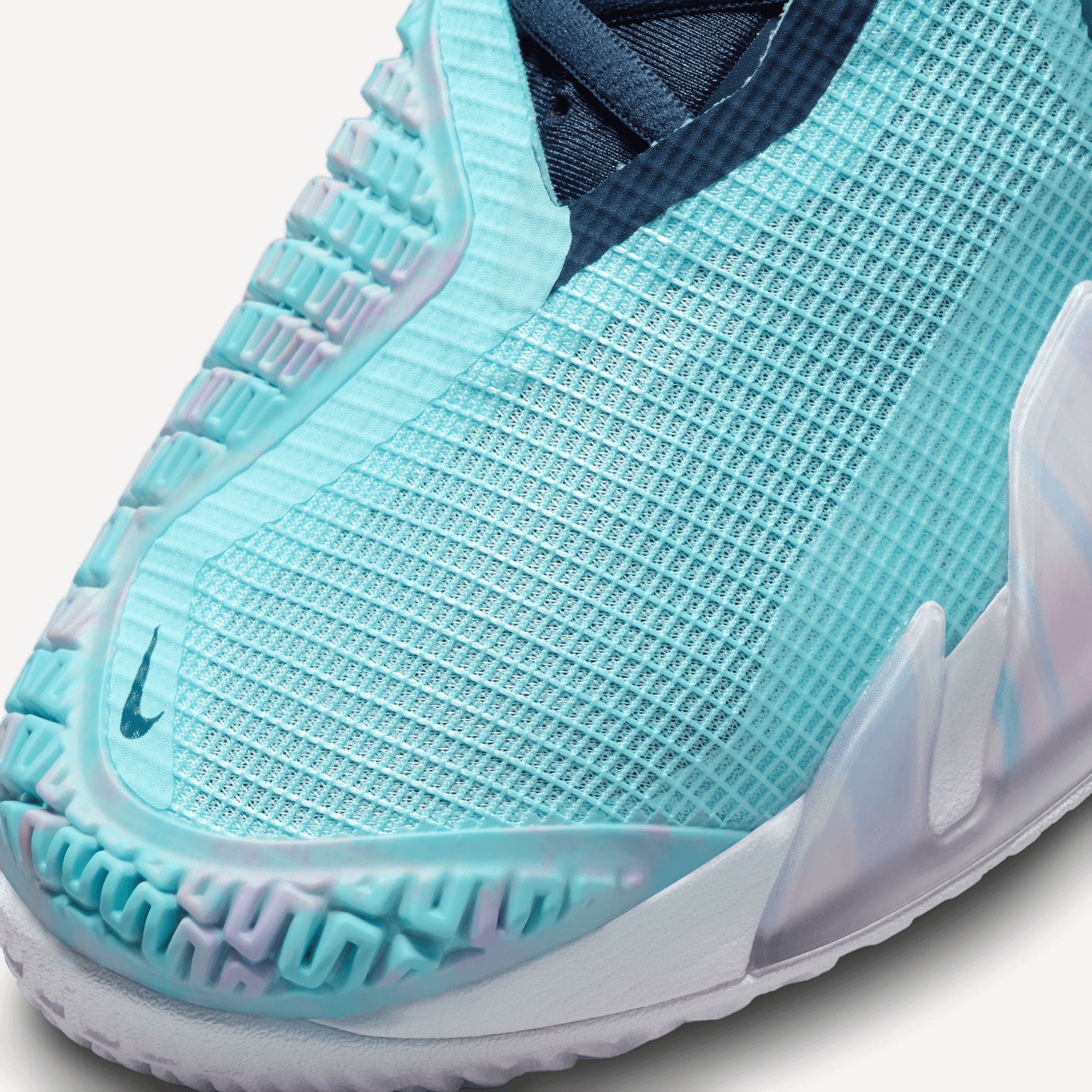 NikeCourt React Vapor NXT Women's Hard Court Tennis Shoes Blue (7)