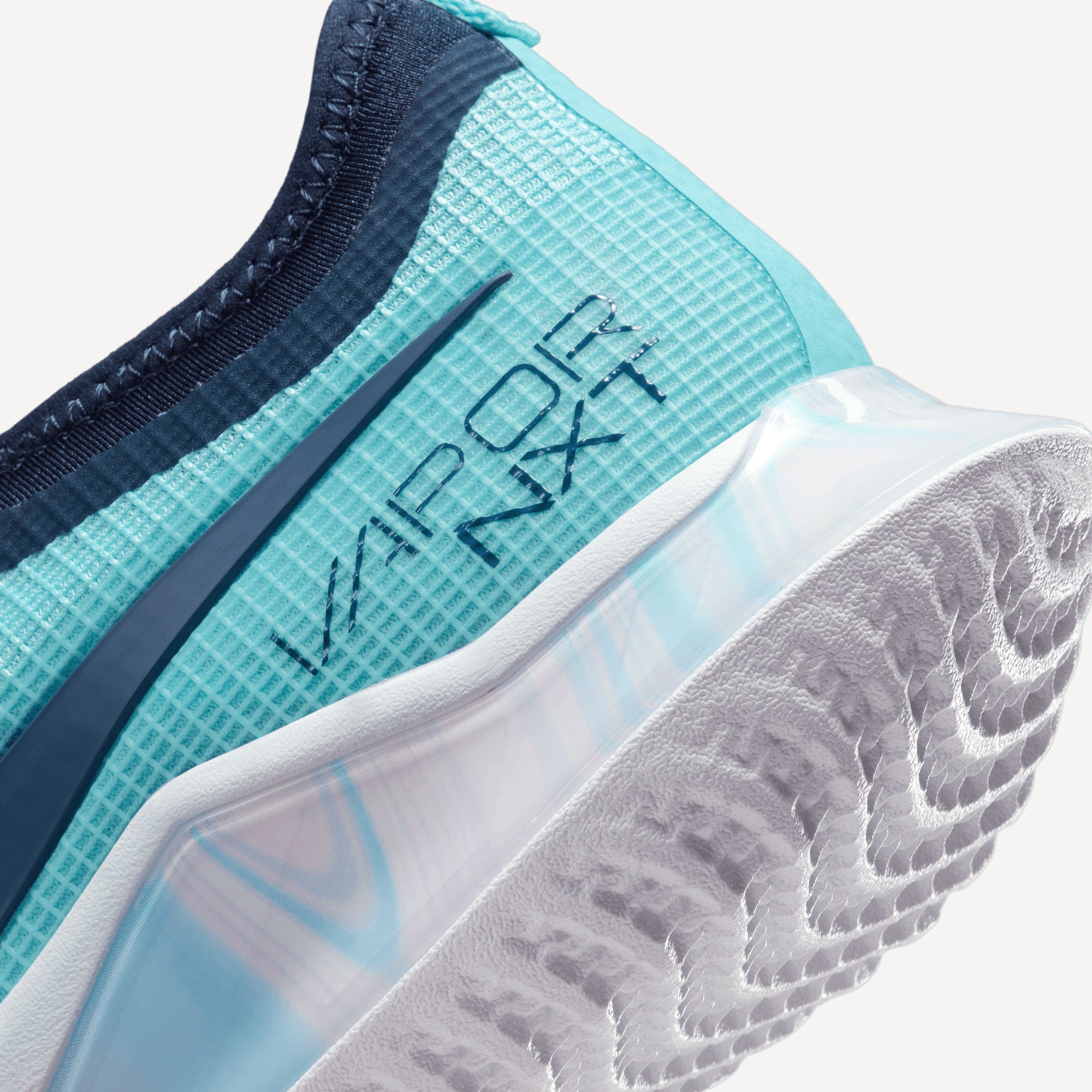 NikeCourt React Vapor NXT Women's Hard Court Tennis Shoes Blue (8)