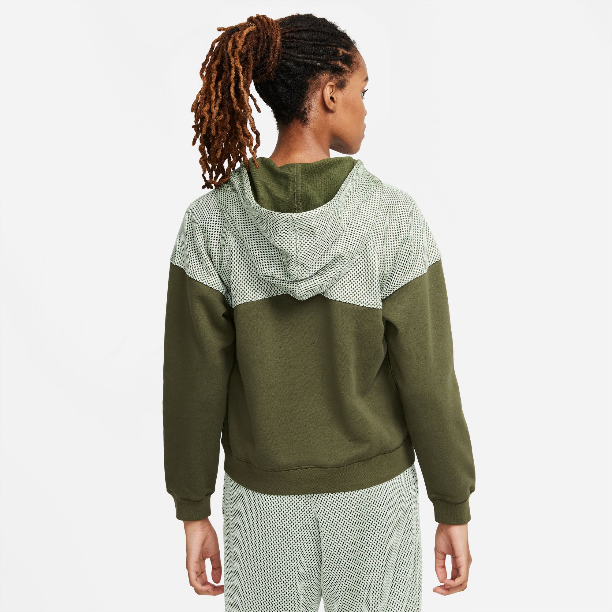 NikeCourt SDC Women's Fleece Tennis Hoodie Green (2)