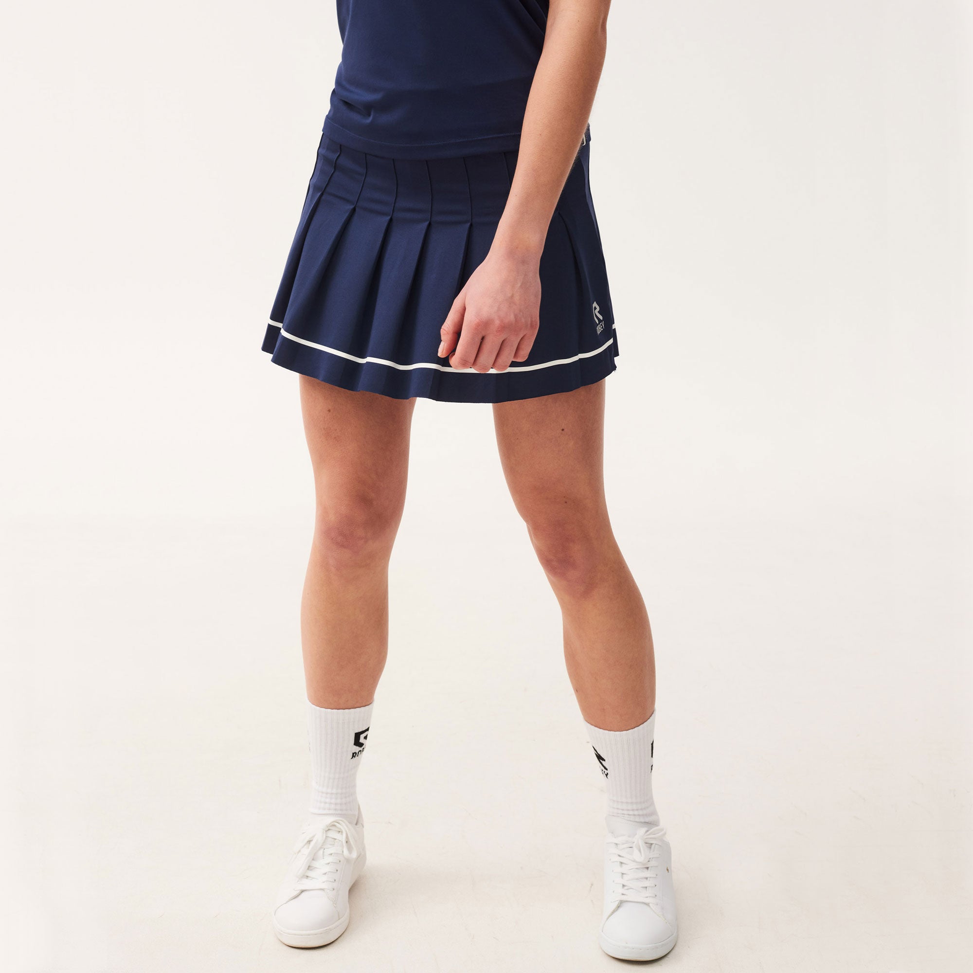 Robey Break Women's Pleated Tennis Skirt Dark Blue (1)