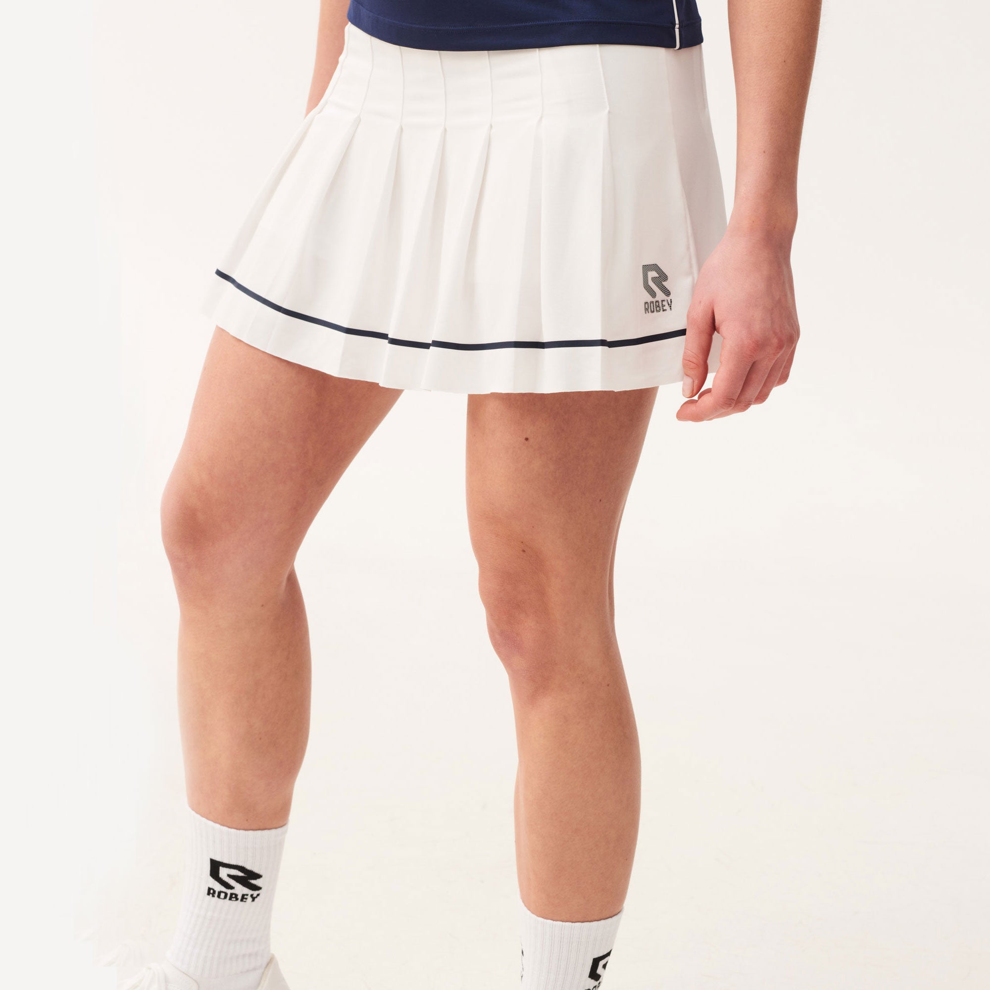 Robey Break Women's Pleated Tennis Skirt White (2)