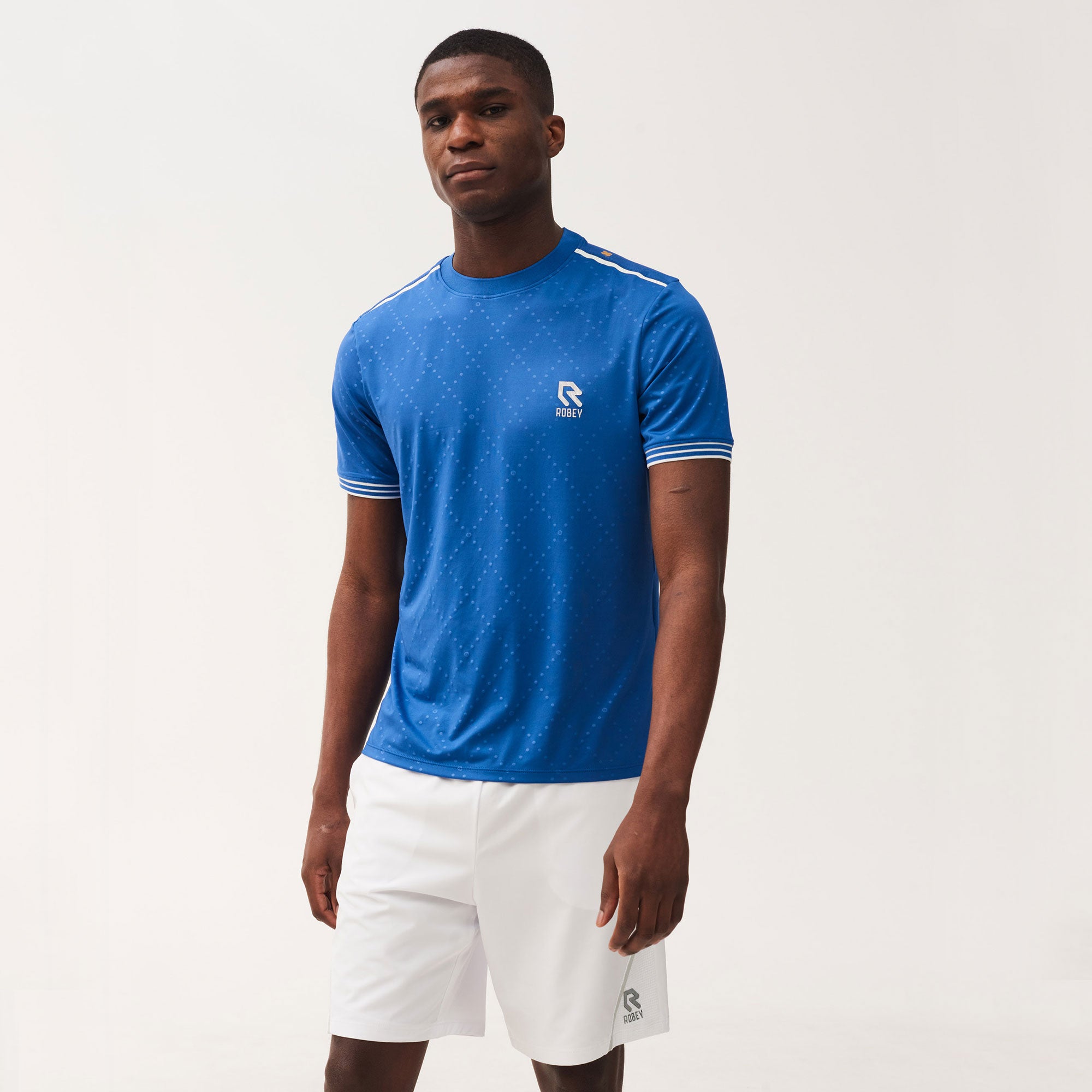 Robey Cross Men's Tennis Shirt Blue (1)