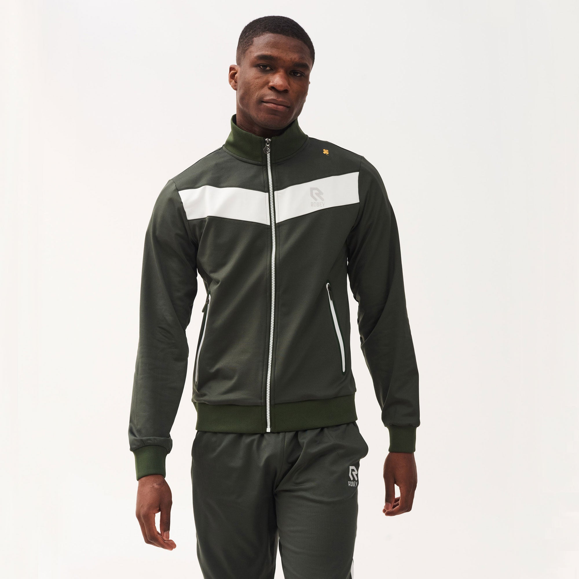 Robey Shank Men's Full-Zip Tennis Jacket Green (1)