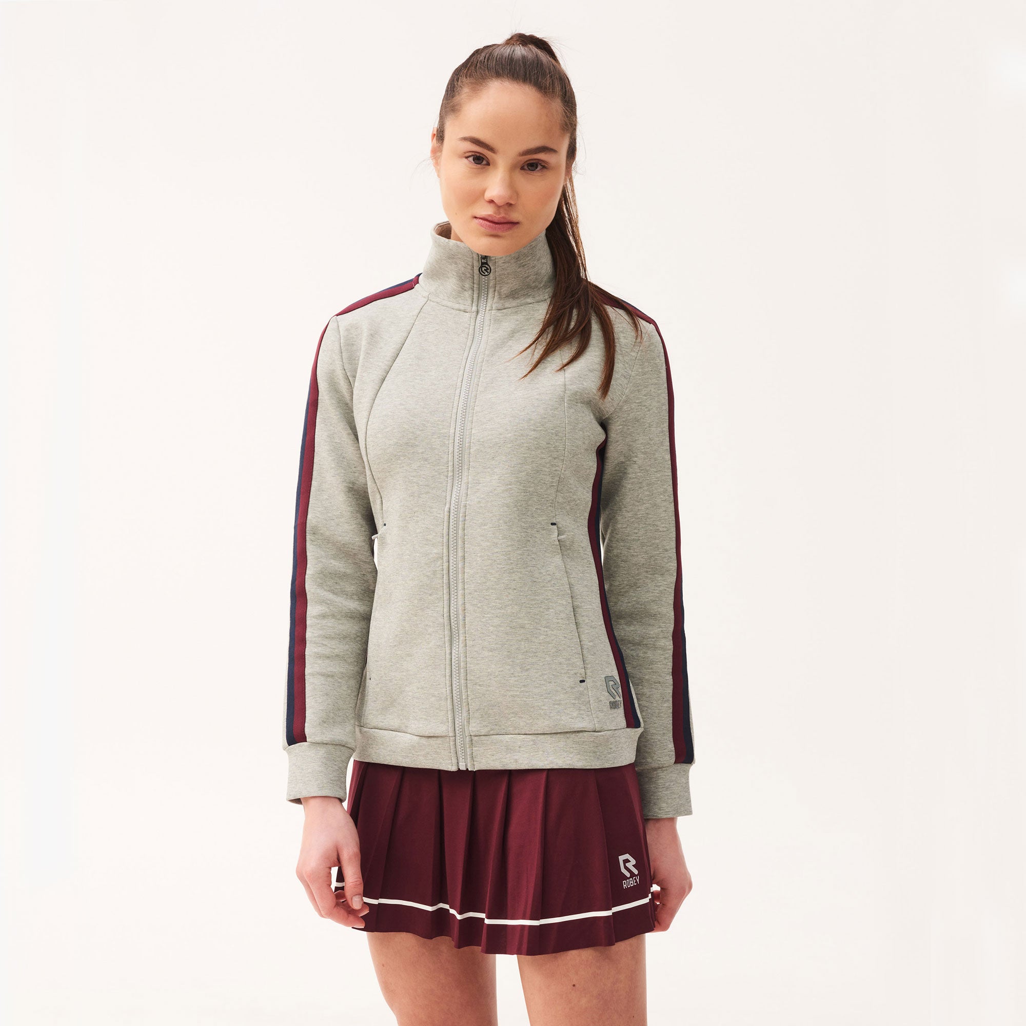 Robey Tweener Women's Full-Zip Tennis Jacket Grey (1)