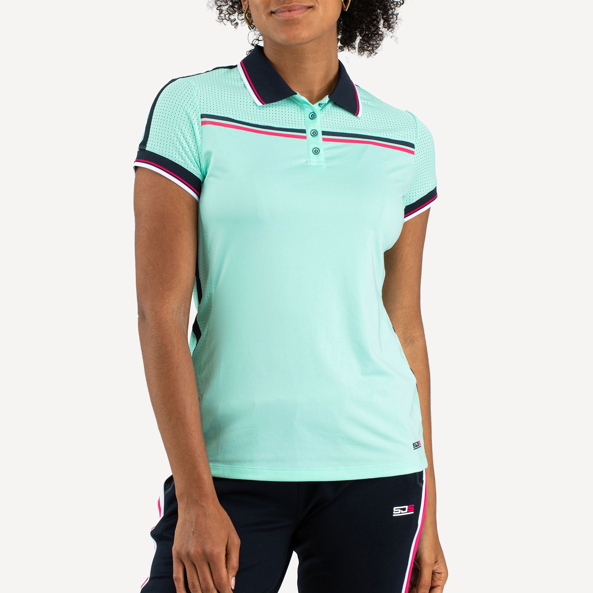 Sjeng Sports Charlize Women's Tennis Polo Green (1)