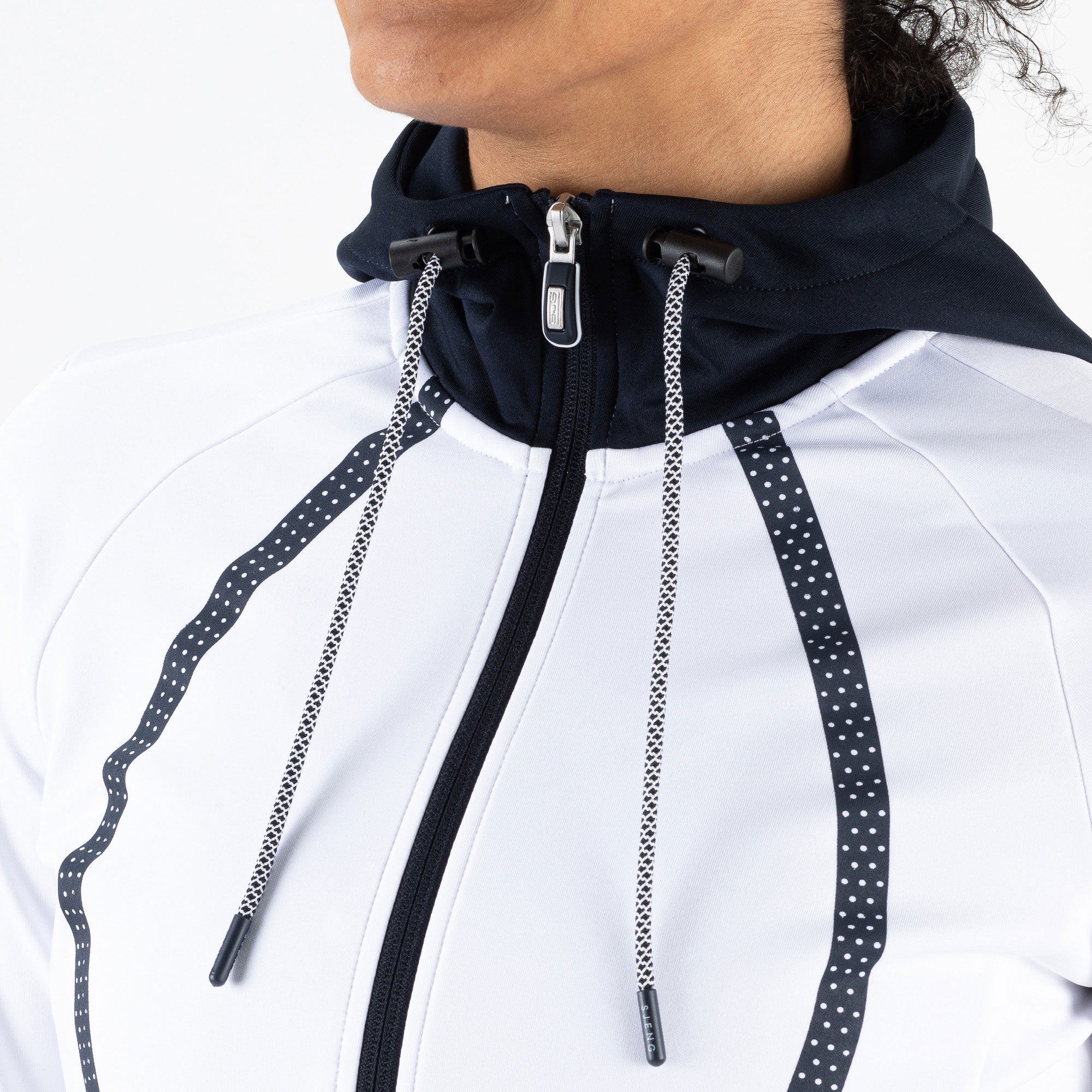 Sjeng Sports Giolla Women's Hooded Tennis Jacket White (3)