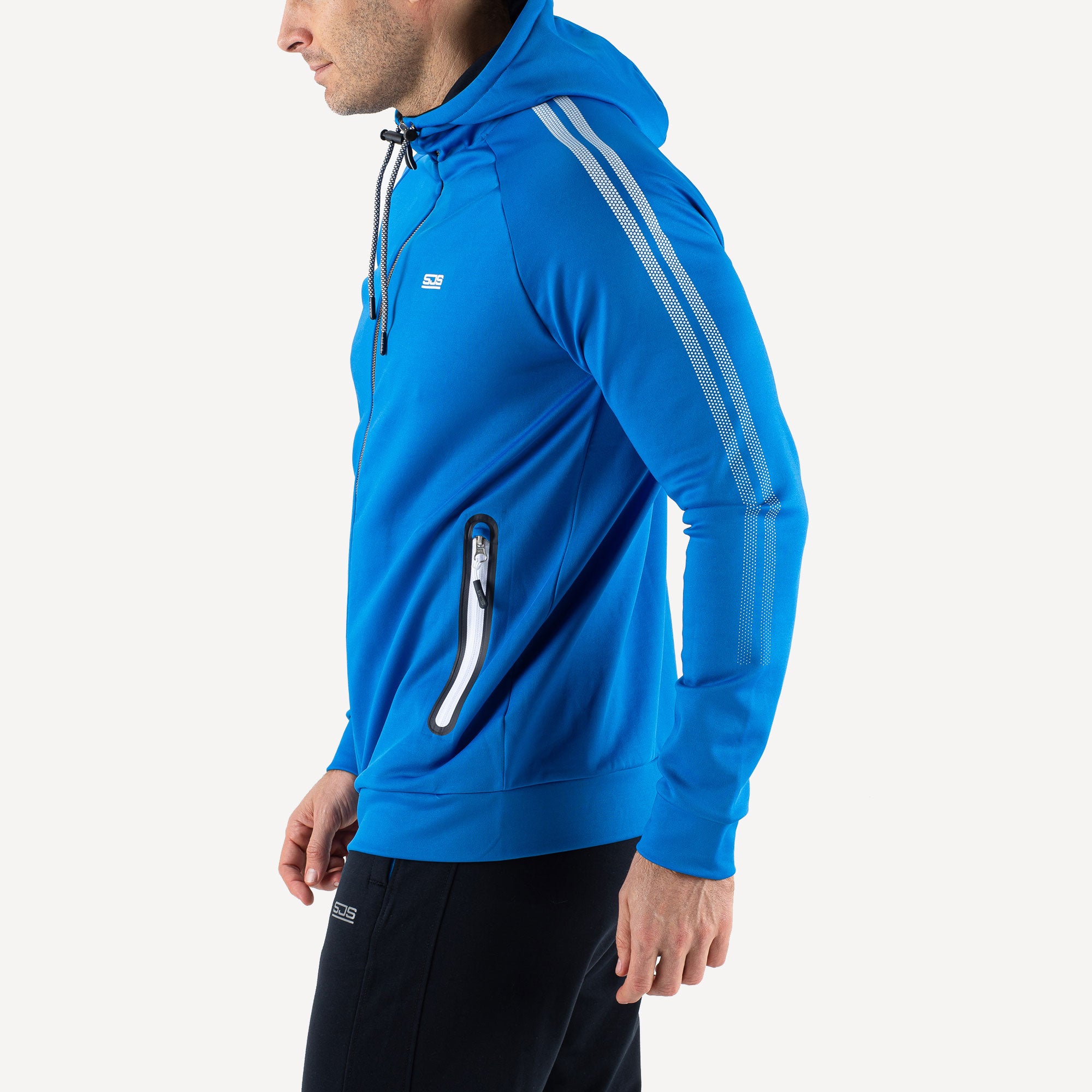 Sjeng Sports Oleg Men's Hooded Tennis Jacket Blue (2)