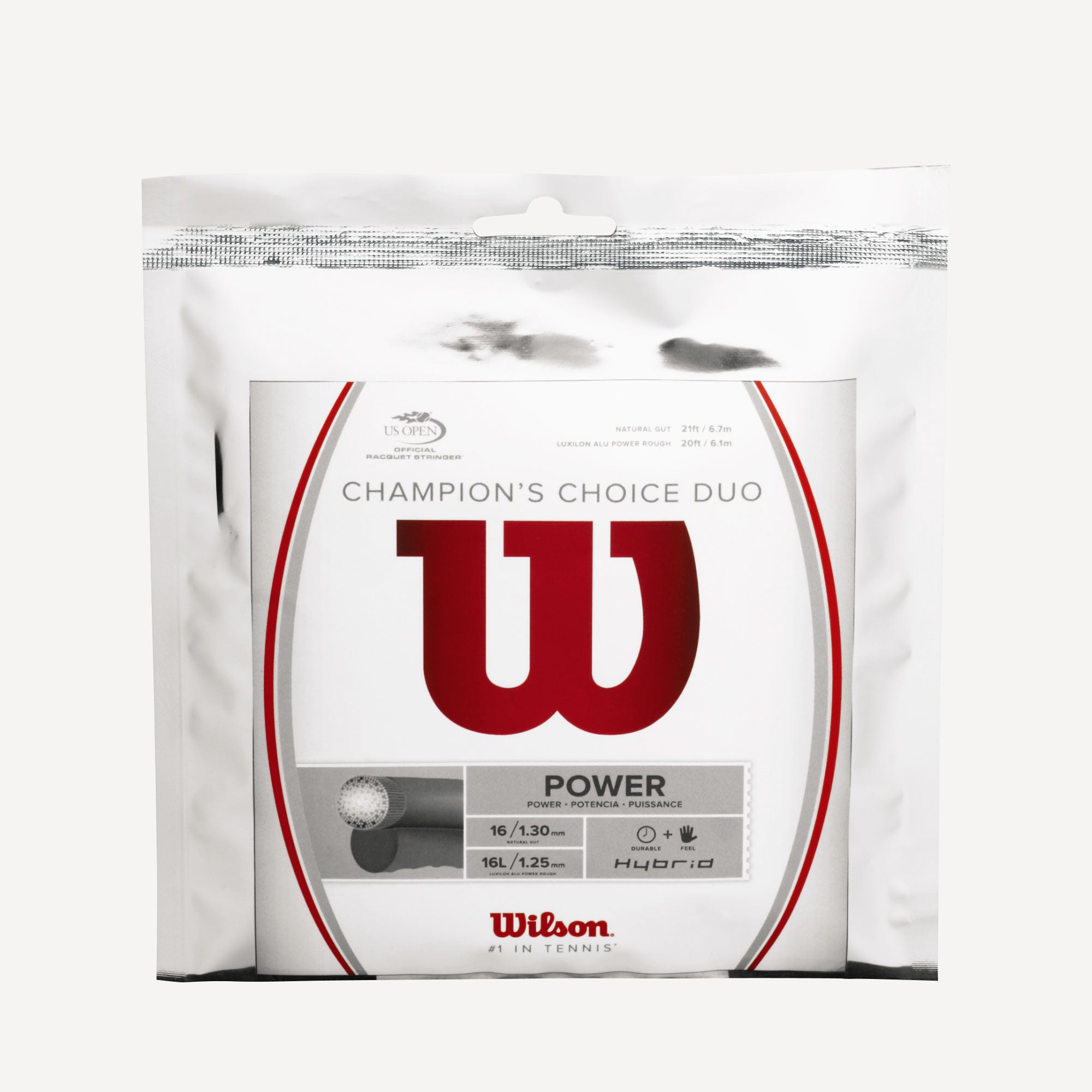 Wilson Champion’s Choice Duo Tennis String Set Silver
