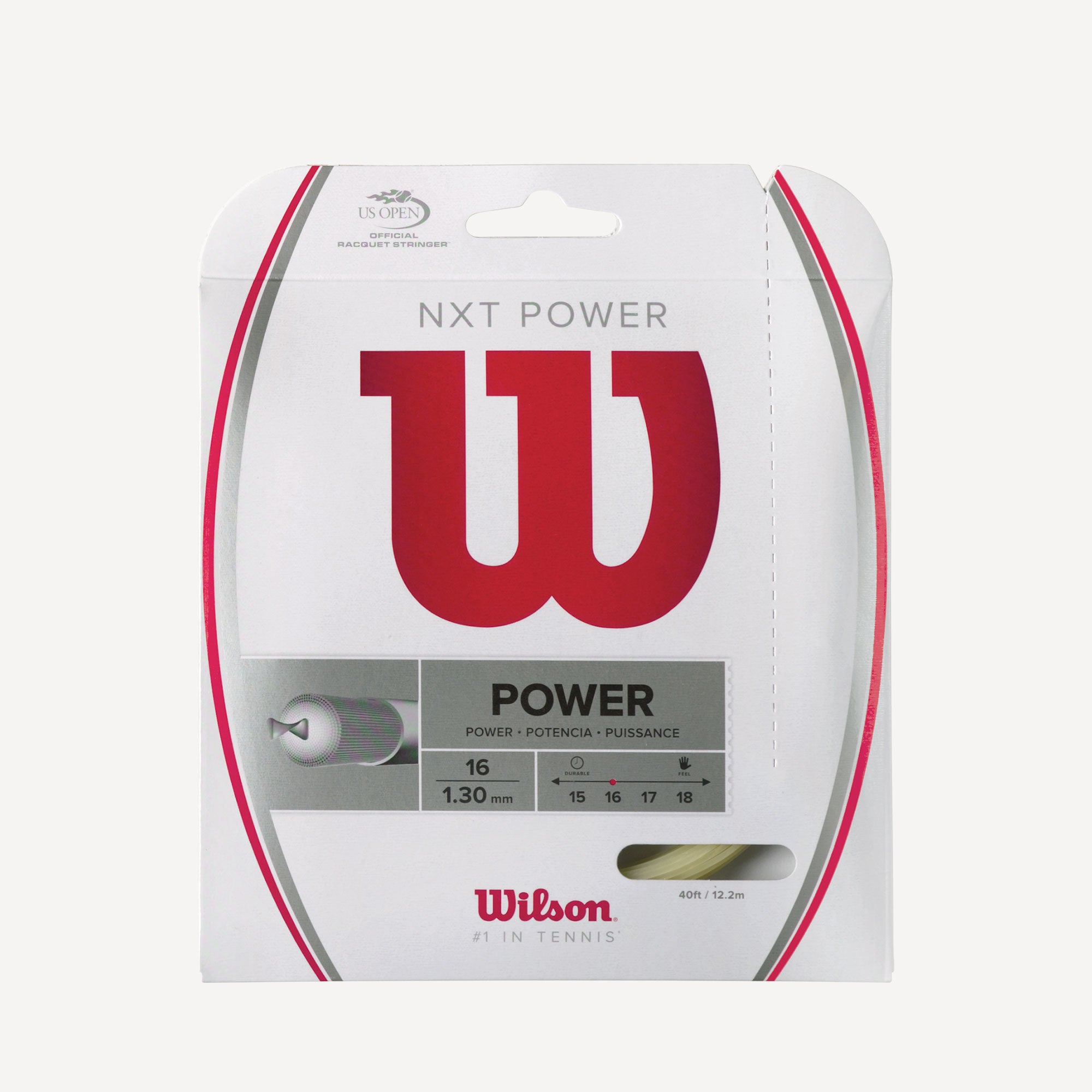 Wilson NXT Power Tennis String Set 12m Natural