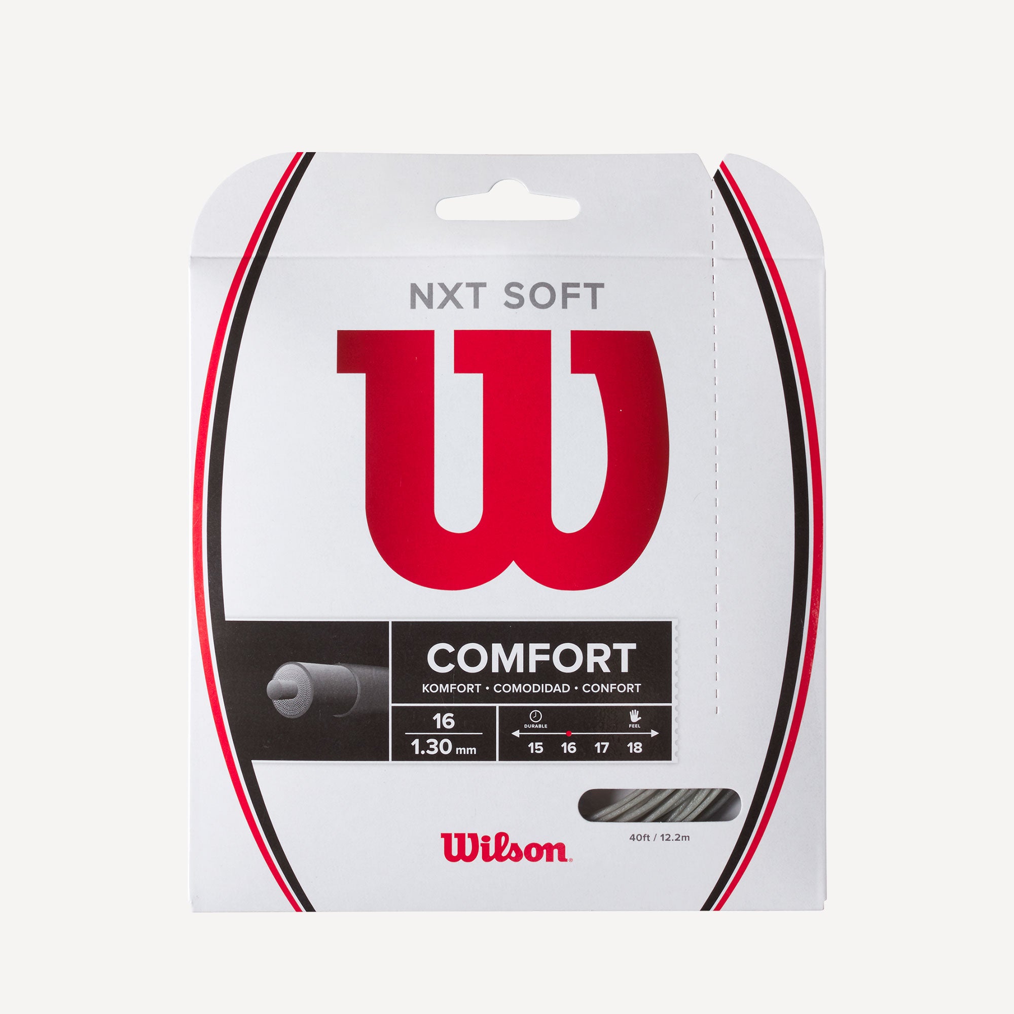 Wilson NXT Soft Tennis String Set 12m Silver