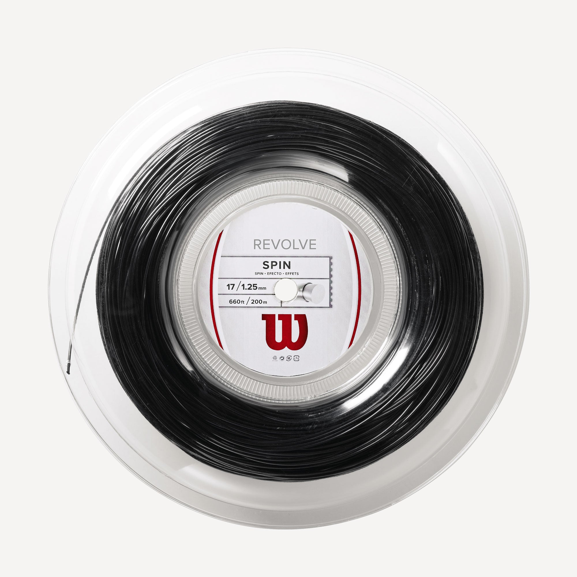Wilson Revolve Tennis String Reel 200m Black