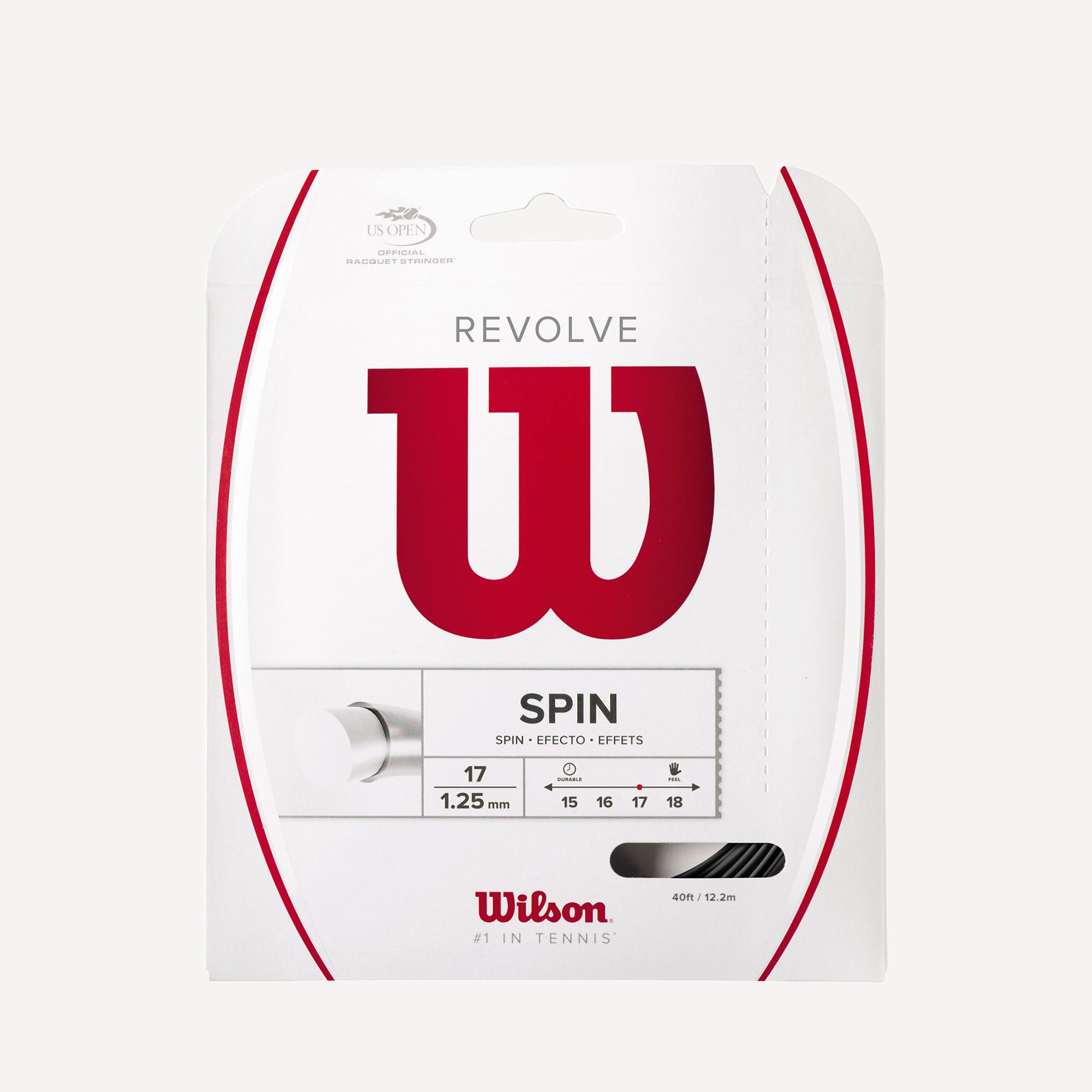 Wilson Revolve Tennis String Set 12m Black