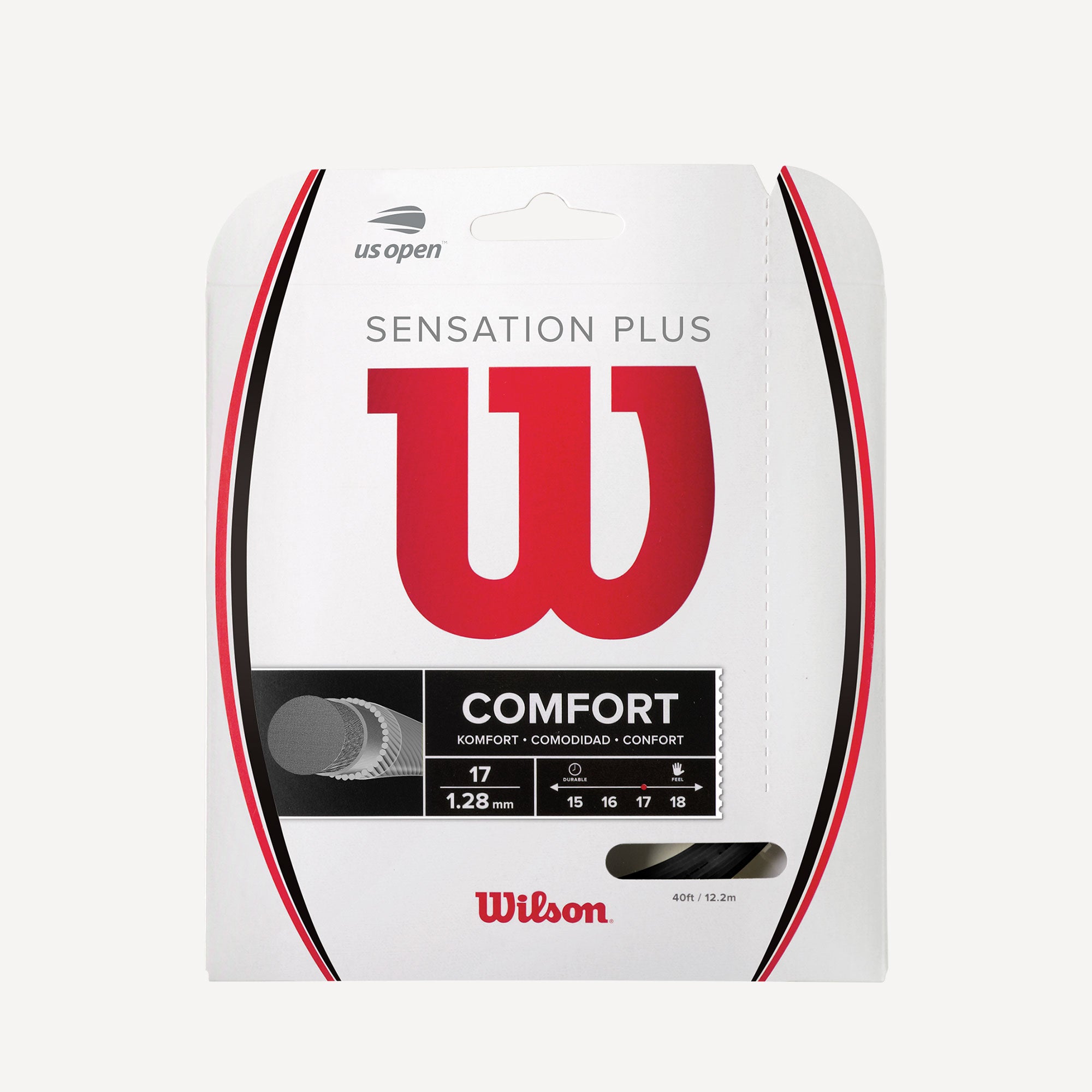 Wilson Sensation Plus Tennis String Set 12m Black
