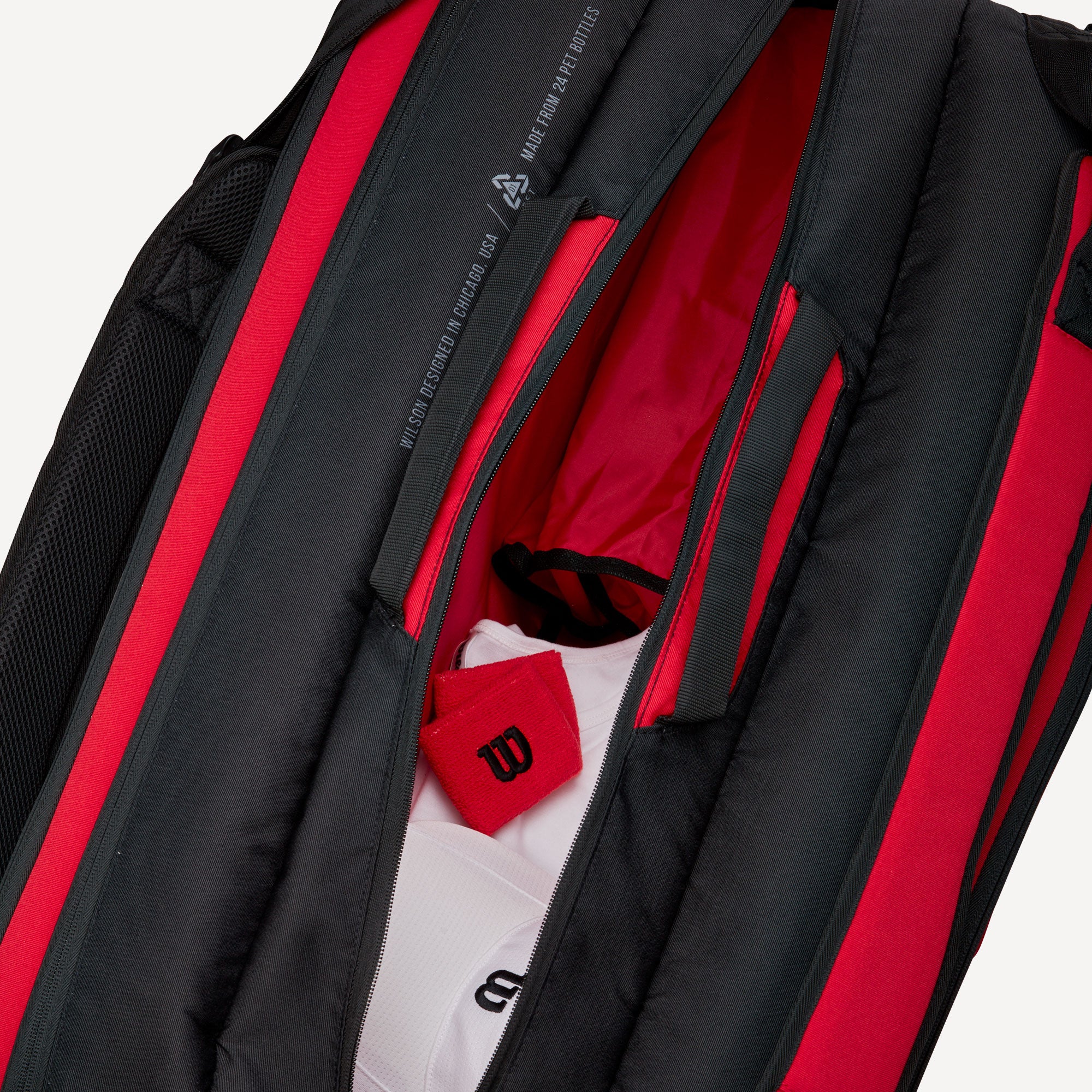 Wilson Super Tour Clash 15 Pack Tennis Bag Red (11)