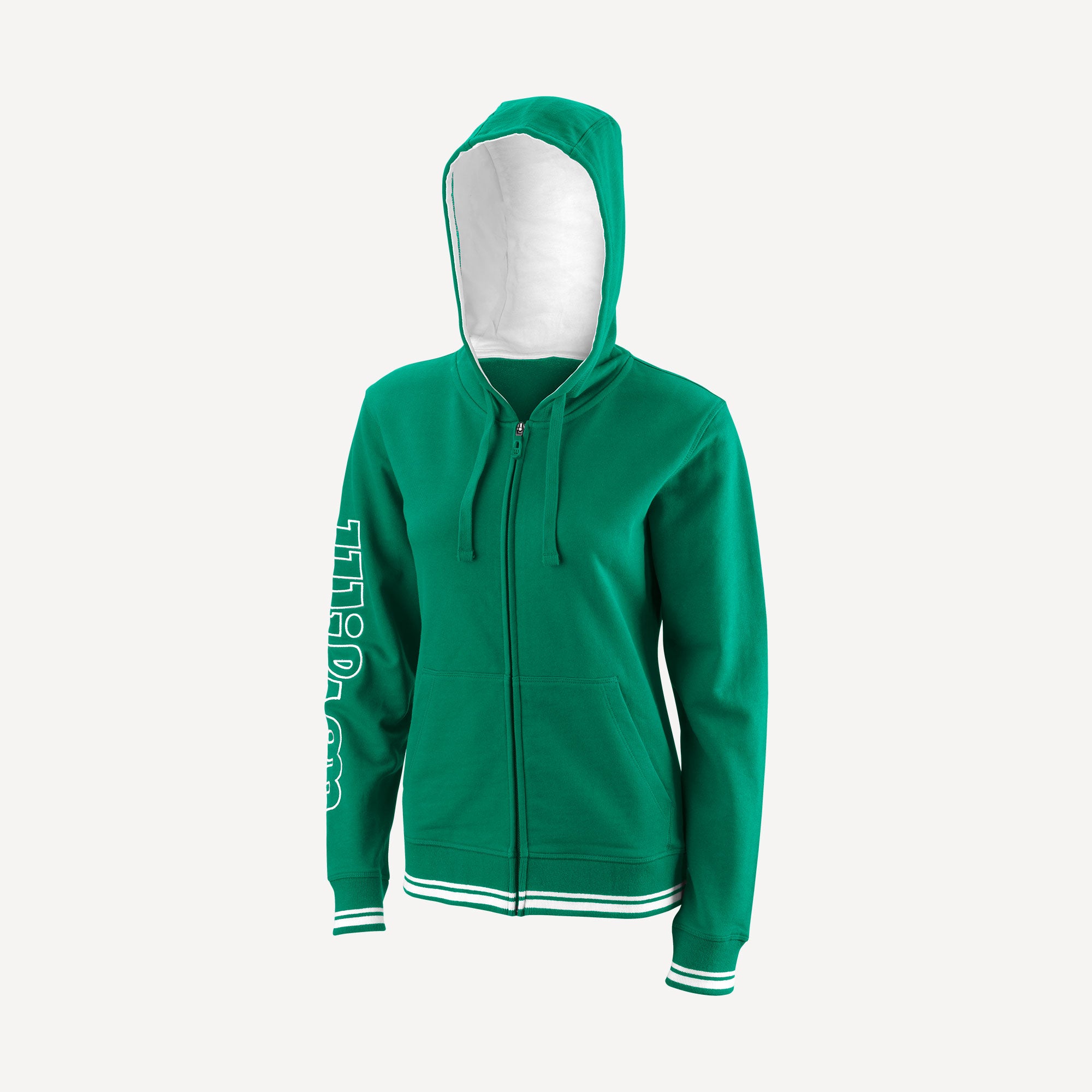 Wilson Team 2 Women's Full-Zip Tennis Hoodie Green (1)