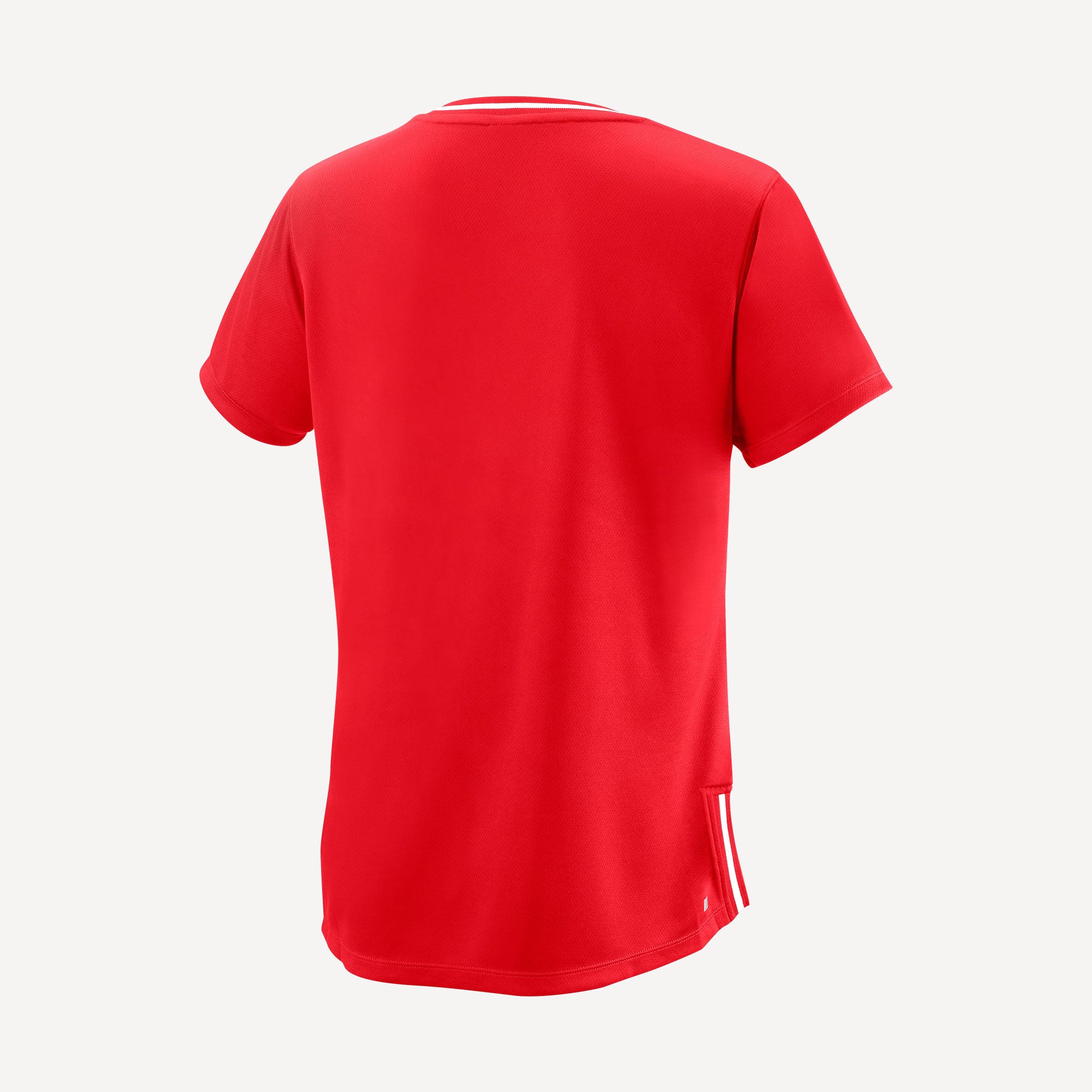 Wilson Team 2 Women's V-Neck Tennis Shirt Red (2)