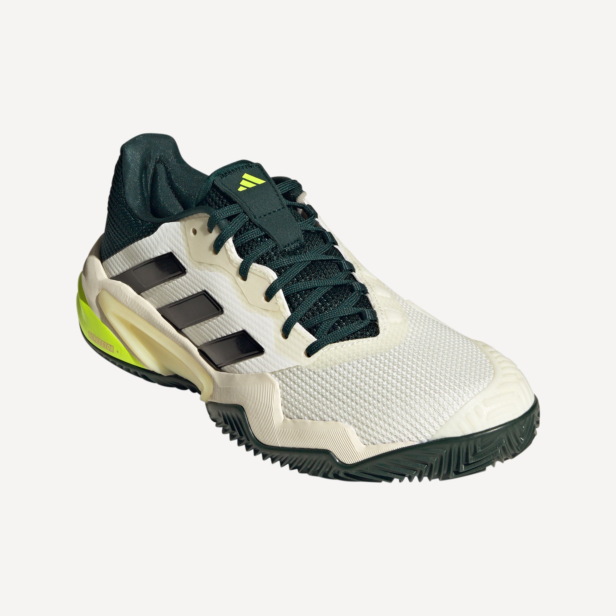adidas Barricade 13 Men's Clay Court Tennis Shoes - White (5)