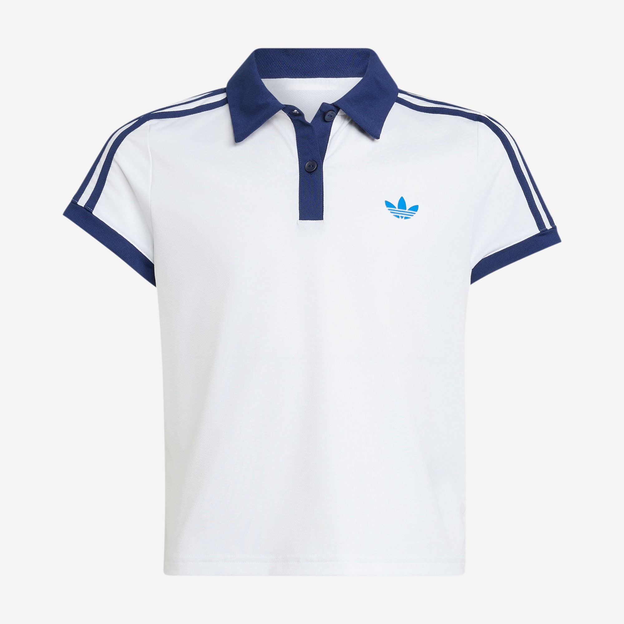 adidas Classics Girls' Tennis Polo - White (1)