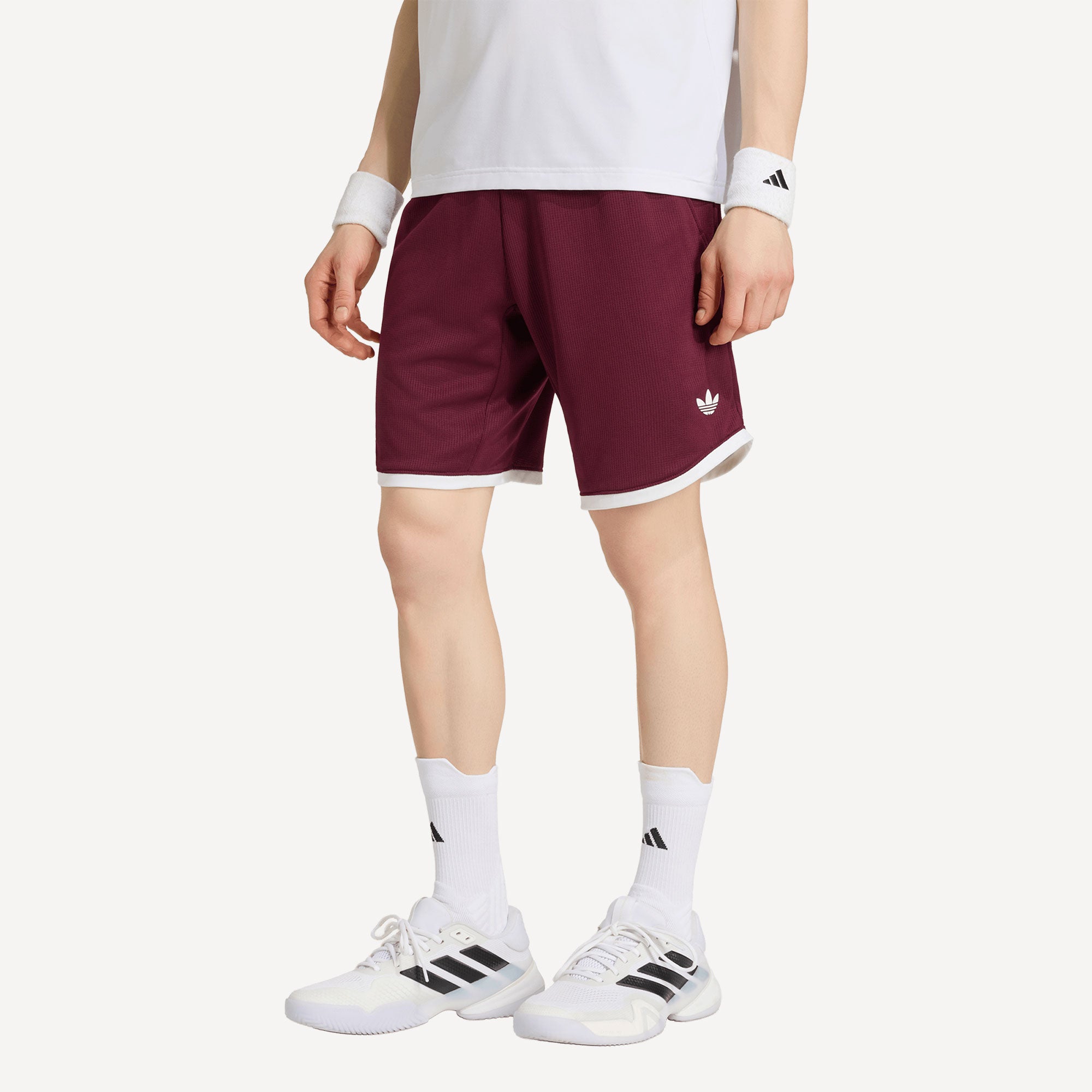 adidas Classics Men's 9-Inch Tennis Shorts - Red (1)