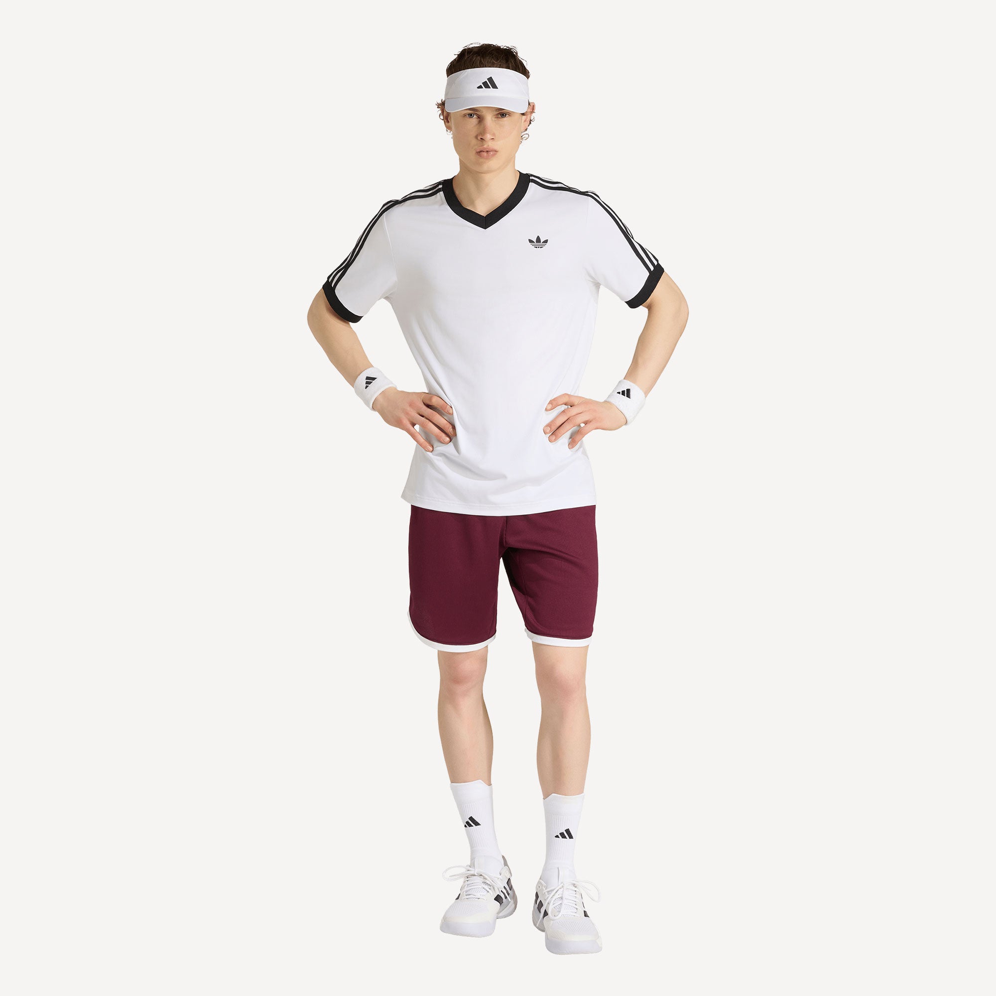 adidas Classics Men's 9-Inch Tennis Shorts - Red (3)