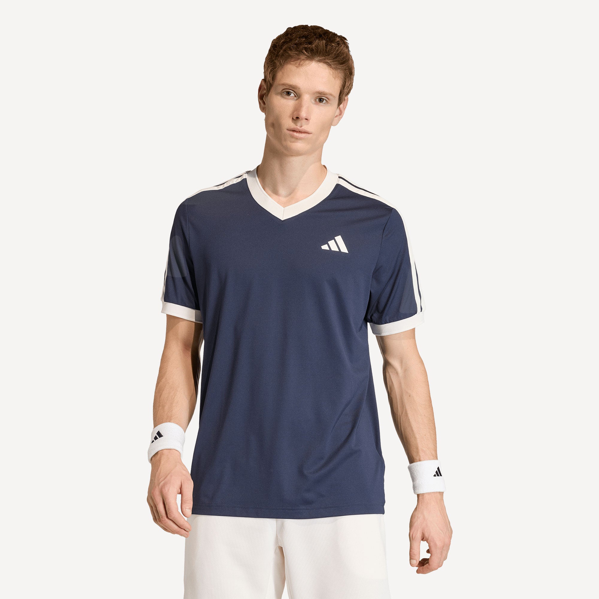 adidas Classics Men's Tennis Shirt - Dark Blue (1)