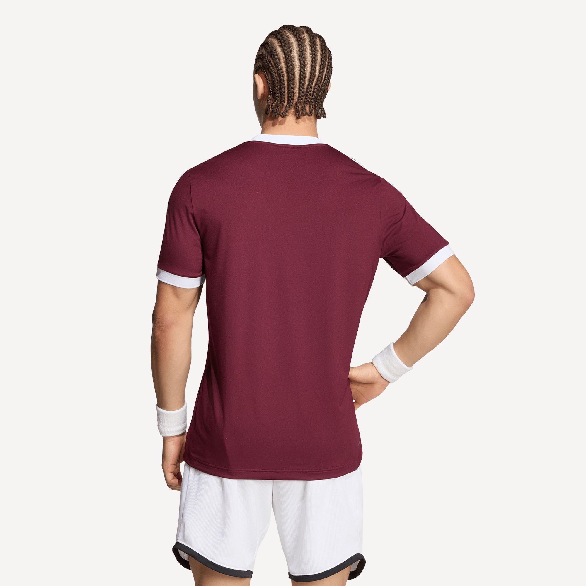 adidas Classics Men's Tennis Shirt - Red (2)