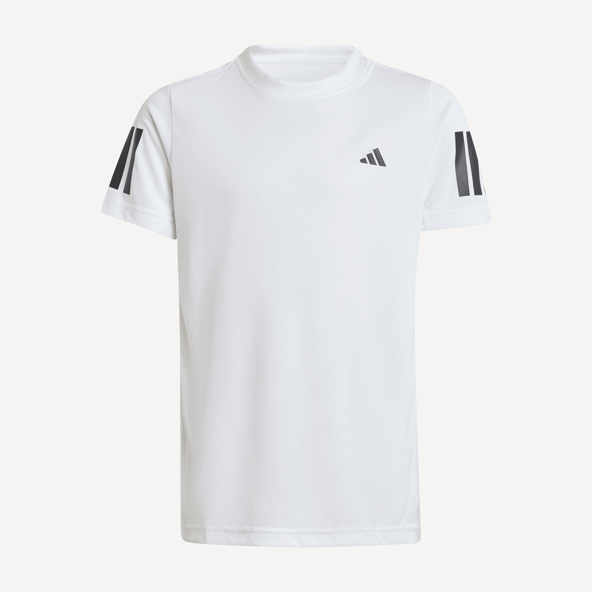 adidas Club Boys' 3-Stripes Tennis Shirt - White (1)