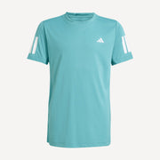 adidas Club Boys' 3-Stripes Tennis Shirt - Green (1)