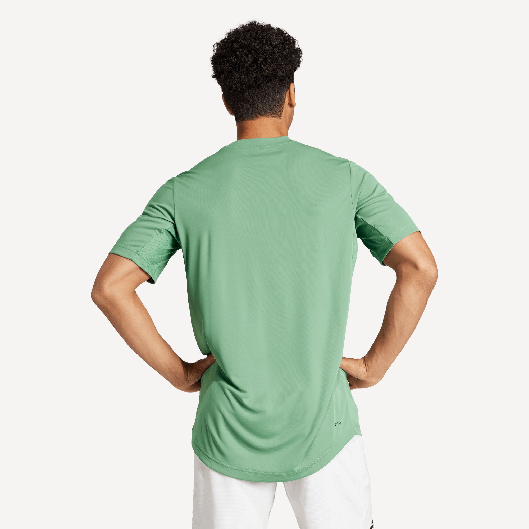 adidas Club Men's 3-Stripes Tennis Shirt - Green (2)