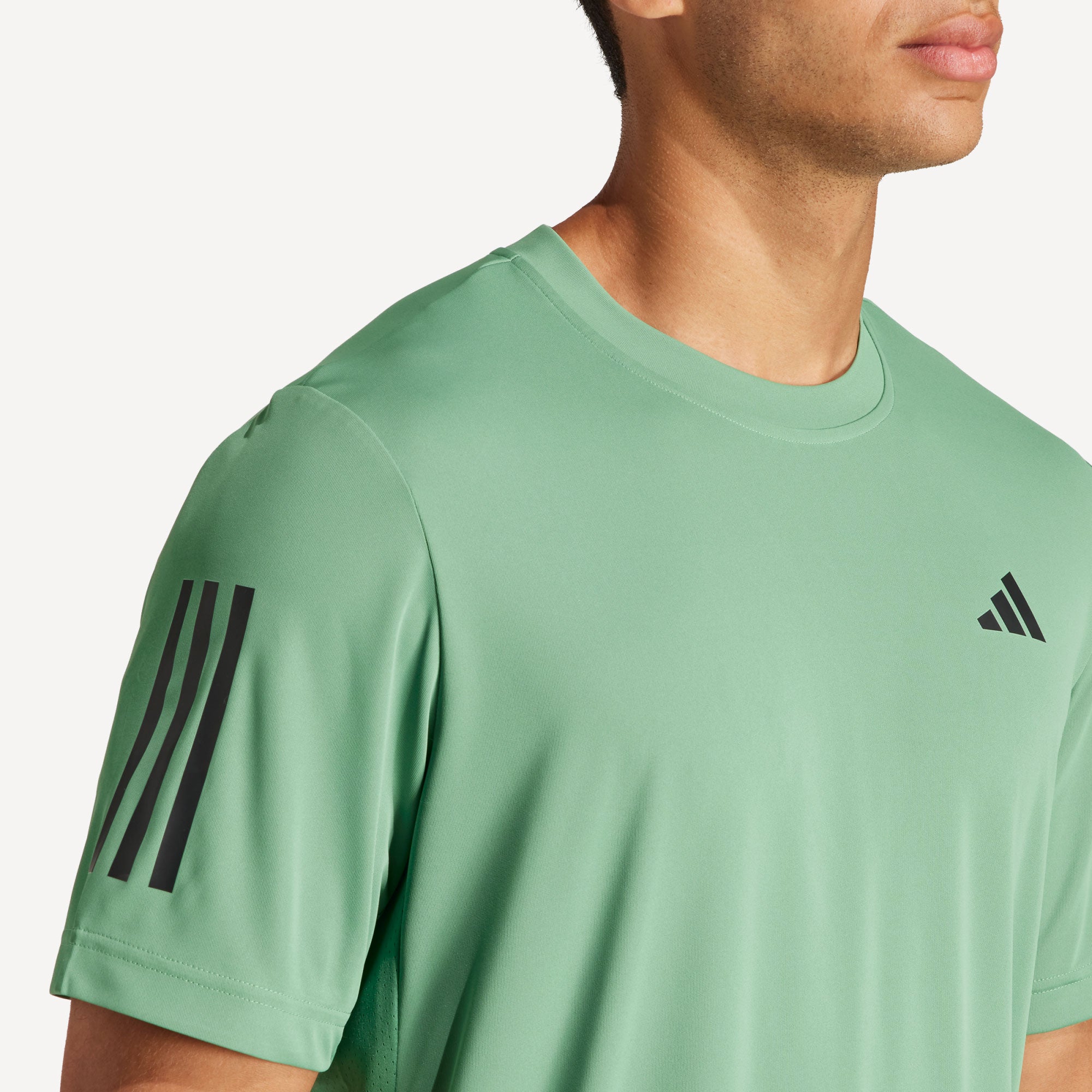 adidas Club Men's 3-Stripes Tennis Shirt - Green (4)