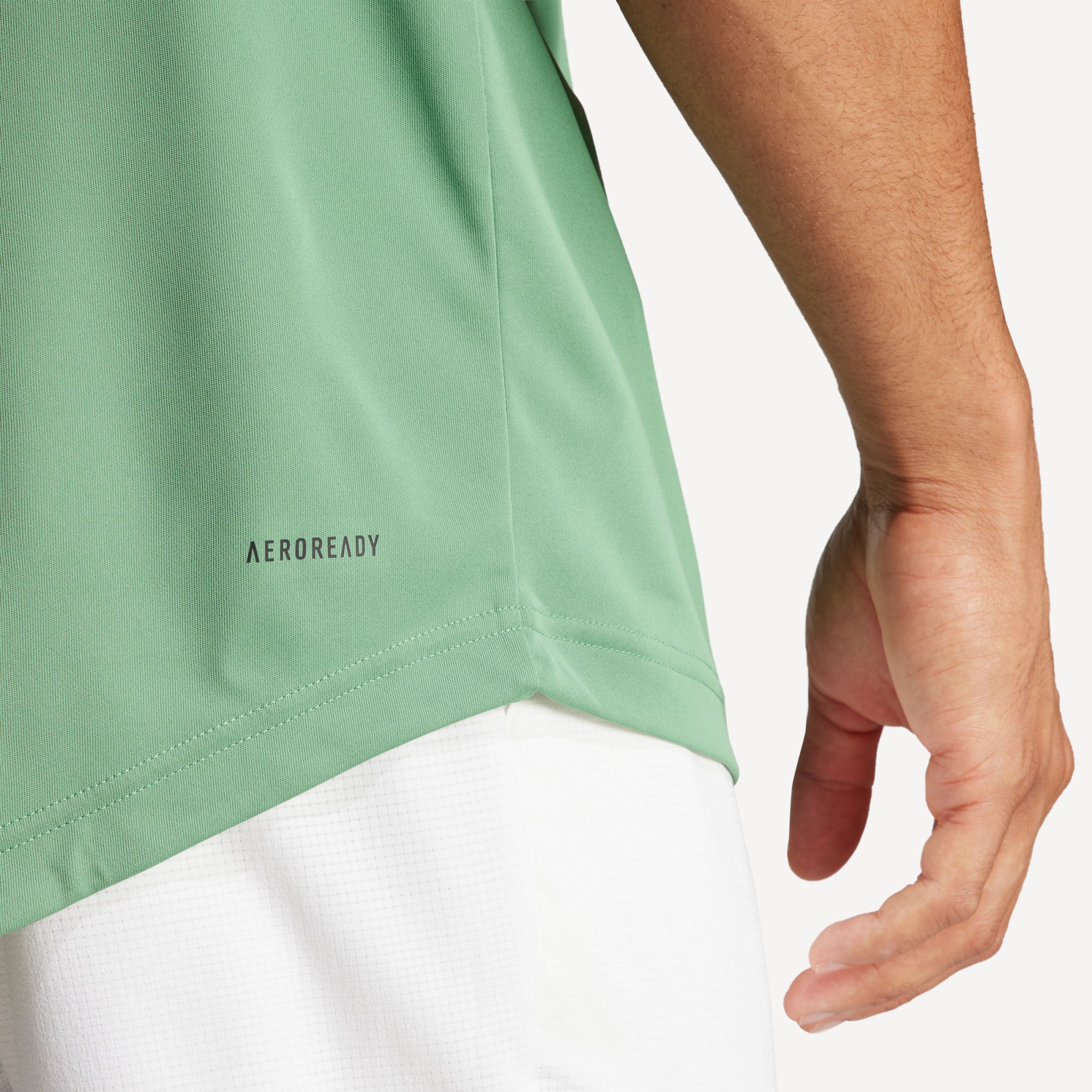 adidas Club Men's 3-Stripes Tennis Shirt - Green (5)