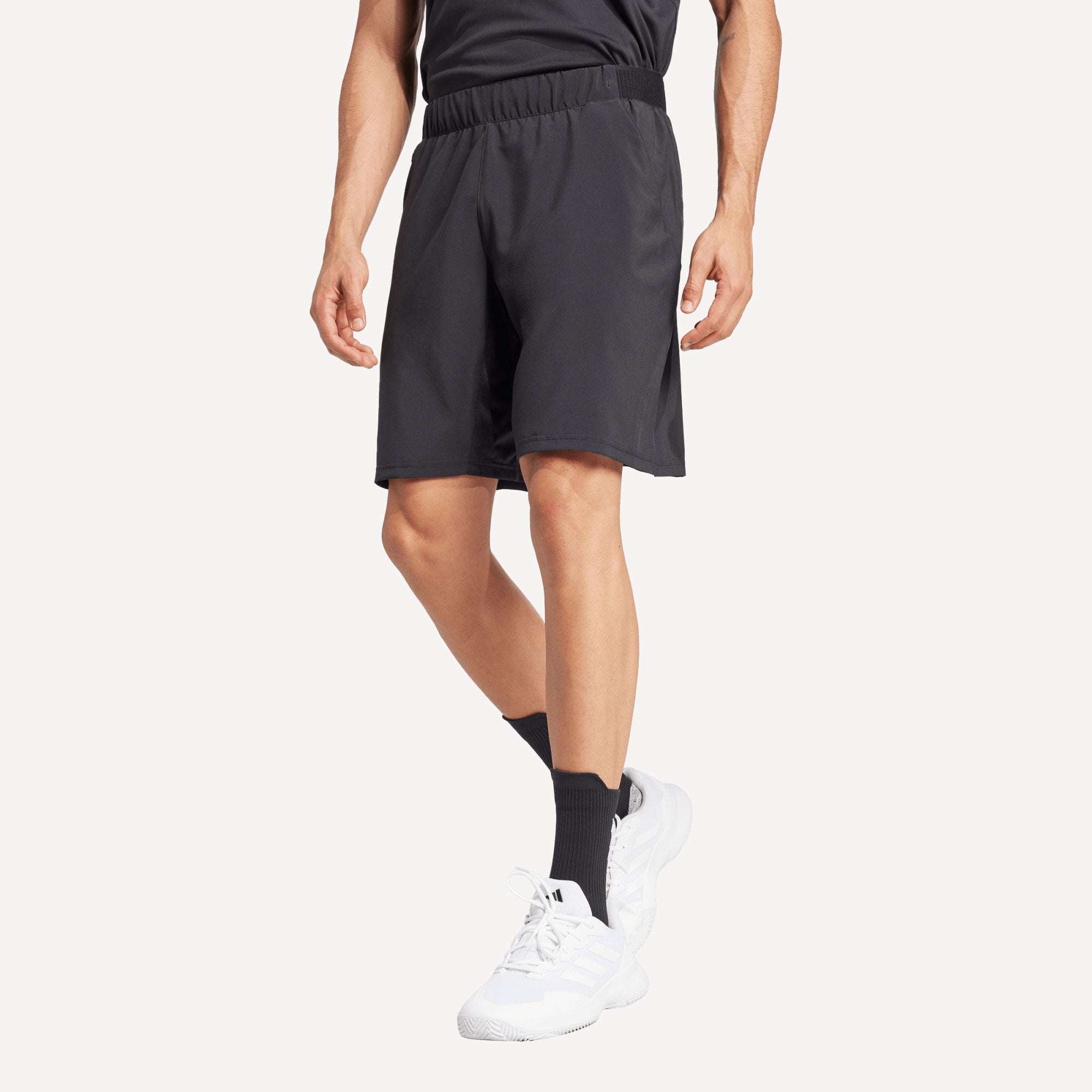 adidas Club Men's Stretch Woven 7-Inch Tennis Shorts - Black (1)