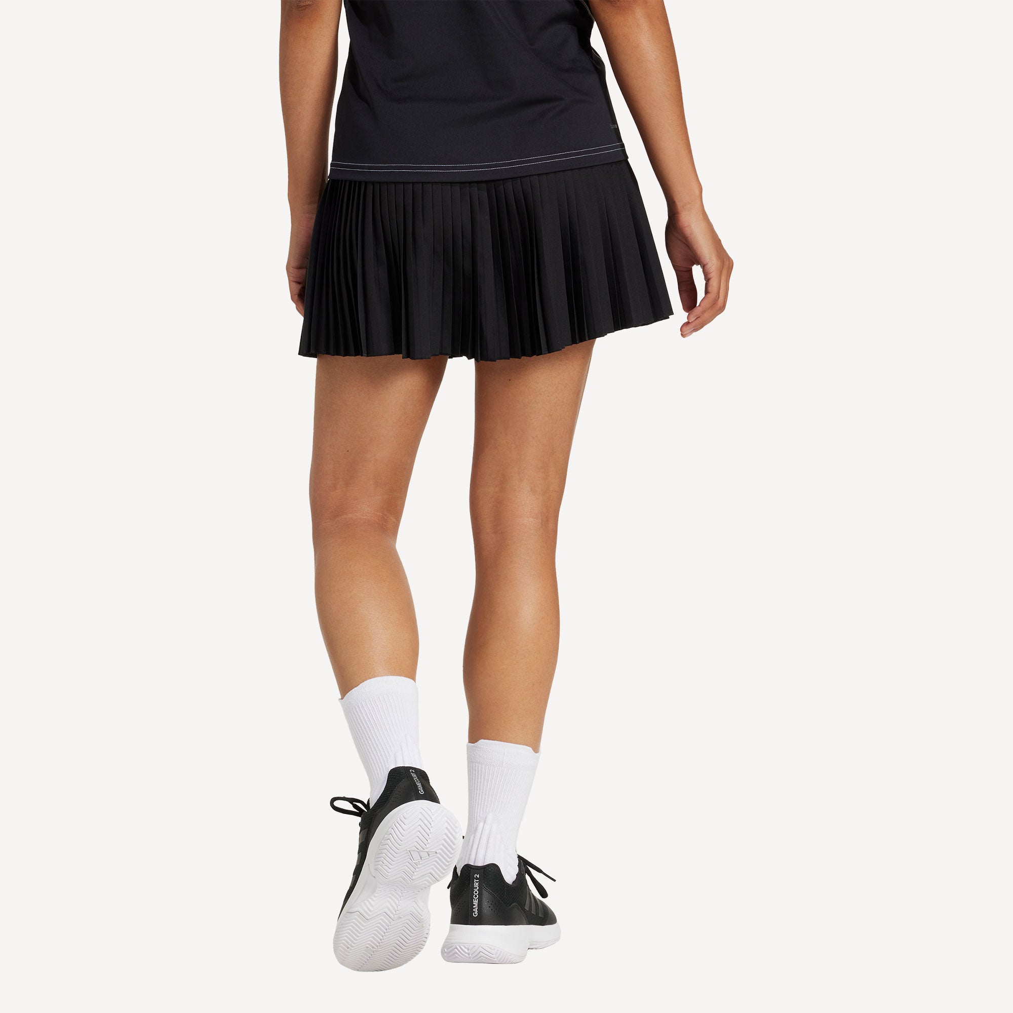 adidas Club Women's Pleated Tennis Skirt - Black (2)