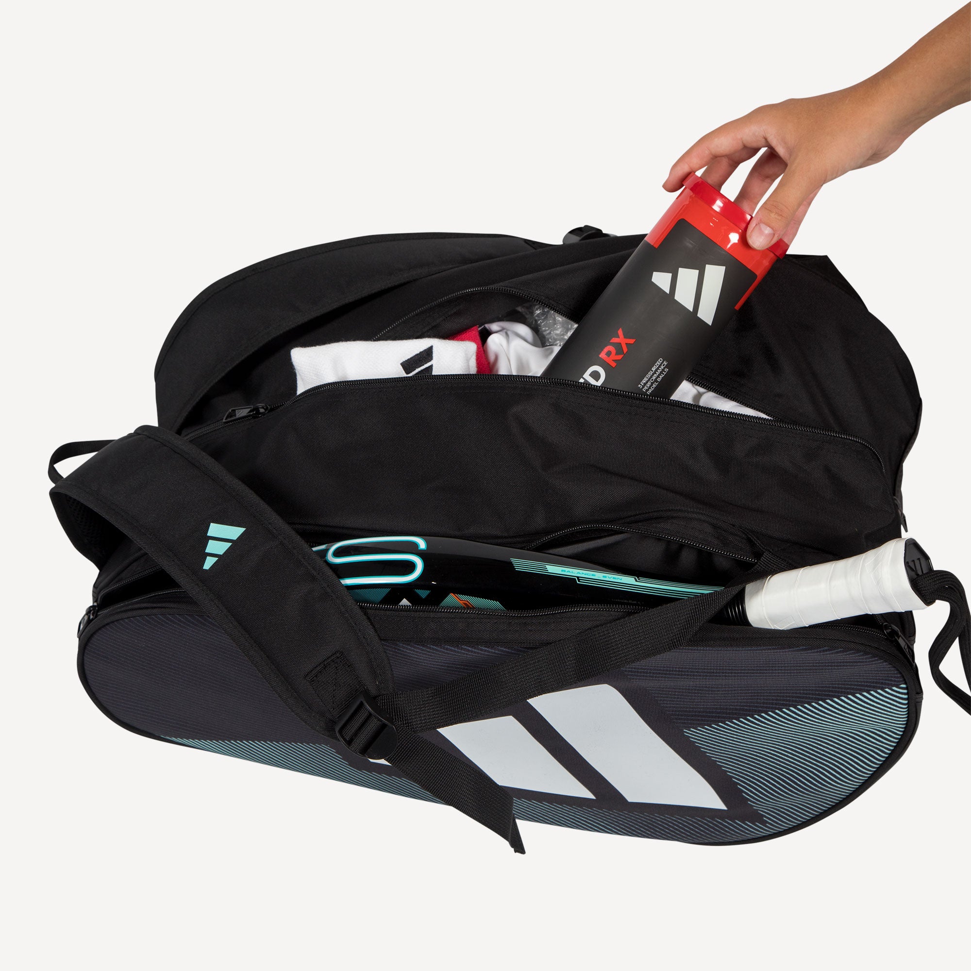 adidas Control Racket Padel Bag - Black/Blue (4)