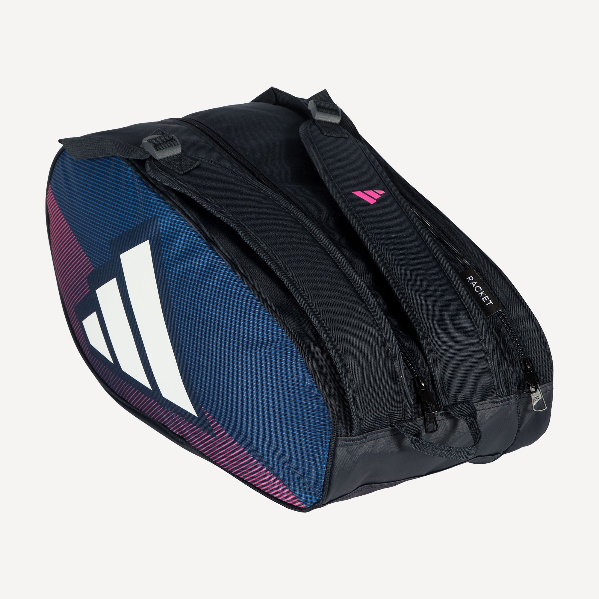 Adidas Three Racket Bag adidas Control Racket Padel Bag - Blue/Pink | Tennis Only