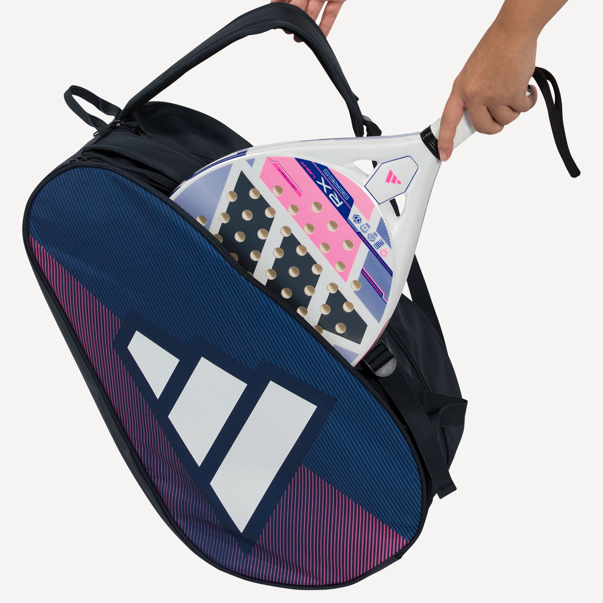 Control Racket Paddet adidas Control Racket Padeltas - Blauw/Roze | Tennis Only