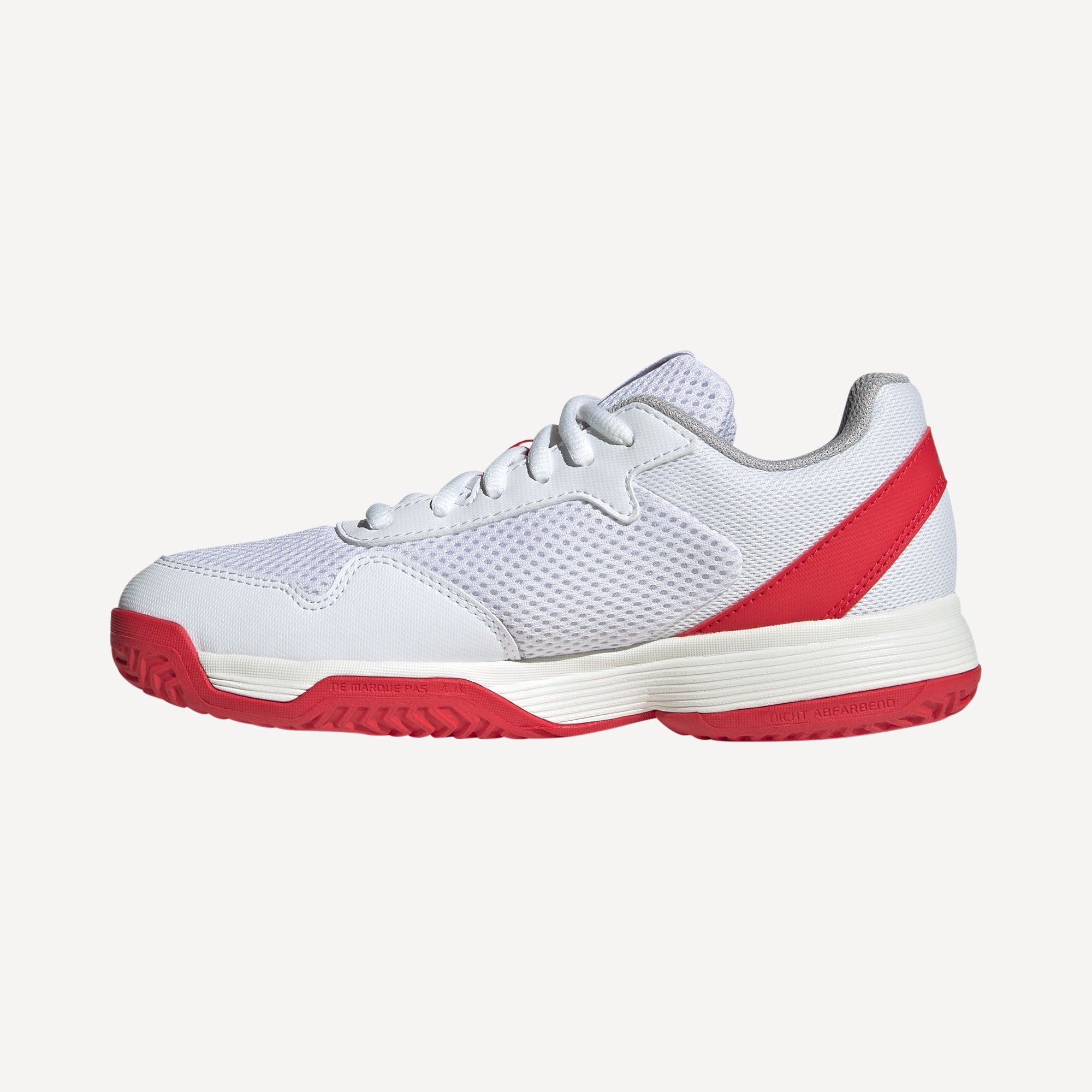 adidas CourtFlash Kids' Tennis Shoes - White (3)