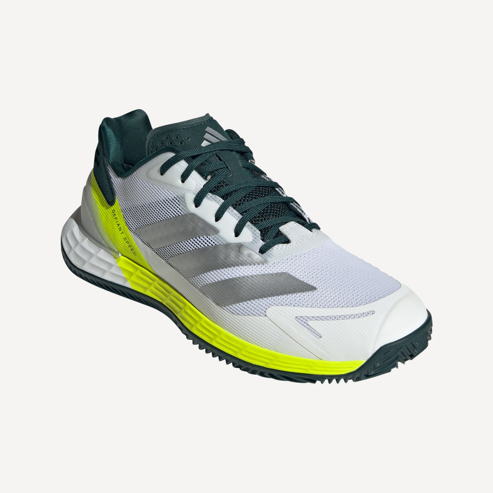 adidas Defiant Speed 2 Men's Clay Court Tennis Shoes - White (5)