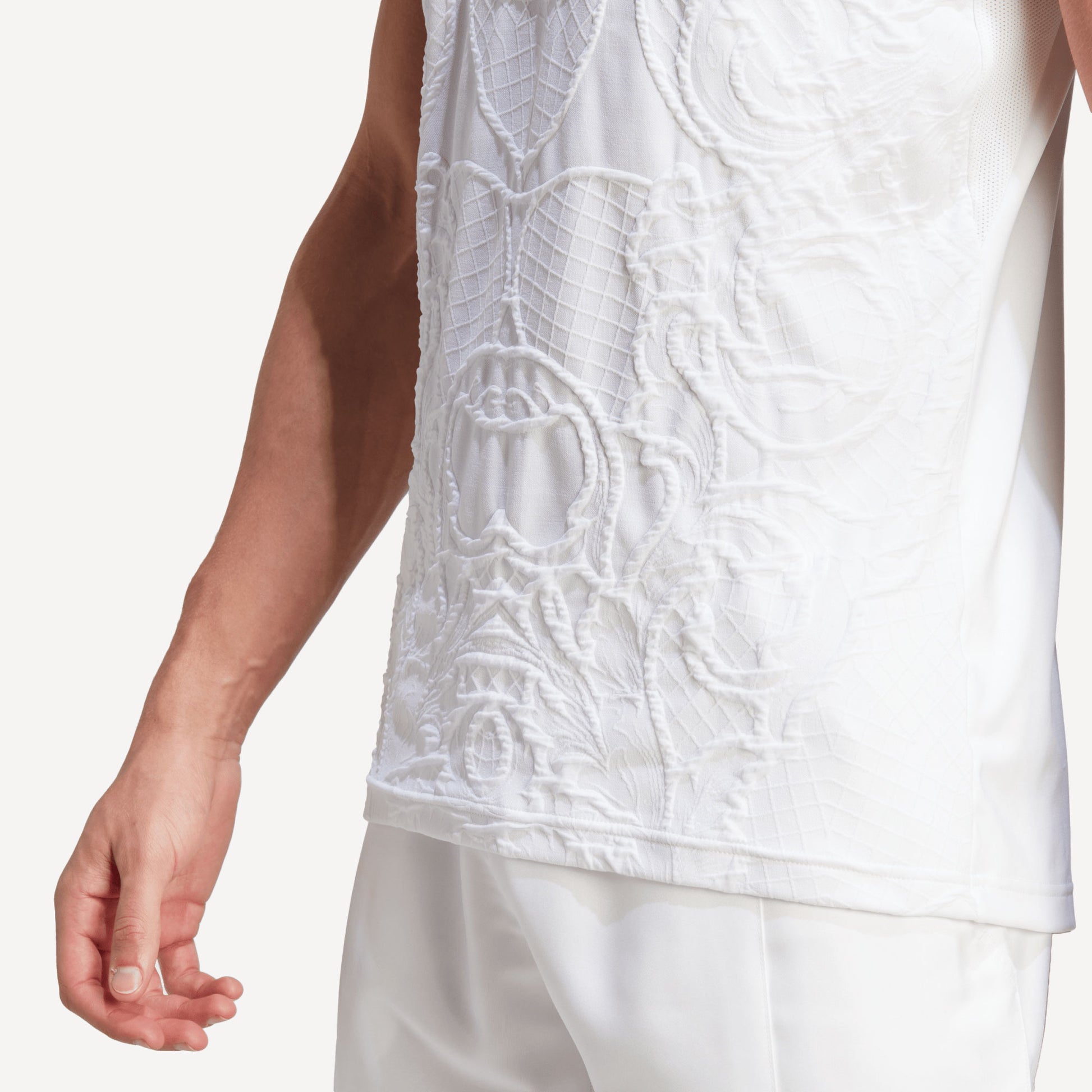 adidas Freelift London Pro Men's Tennis Polo White (8)