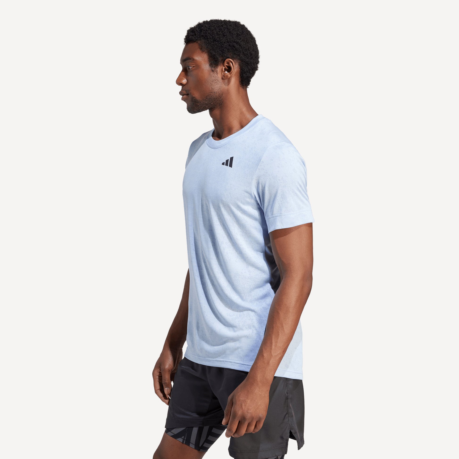 adidas Freelift Men's Tennis Shirt Blauw (3)