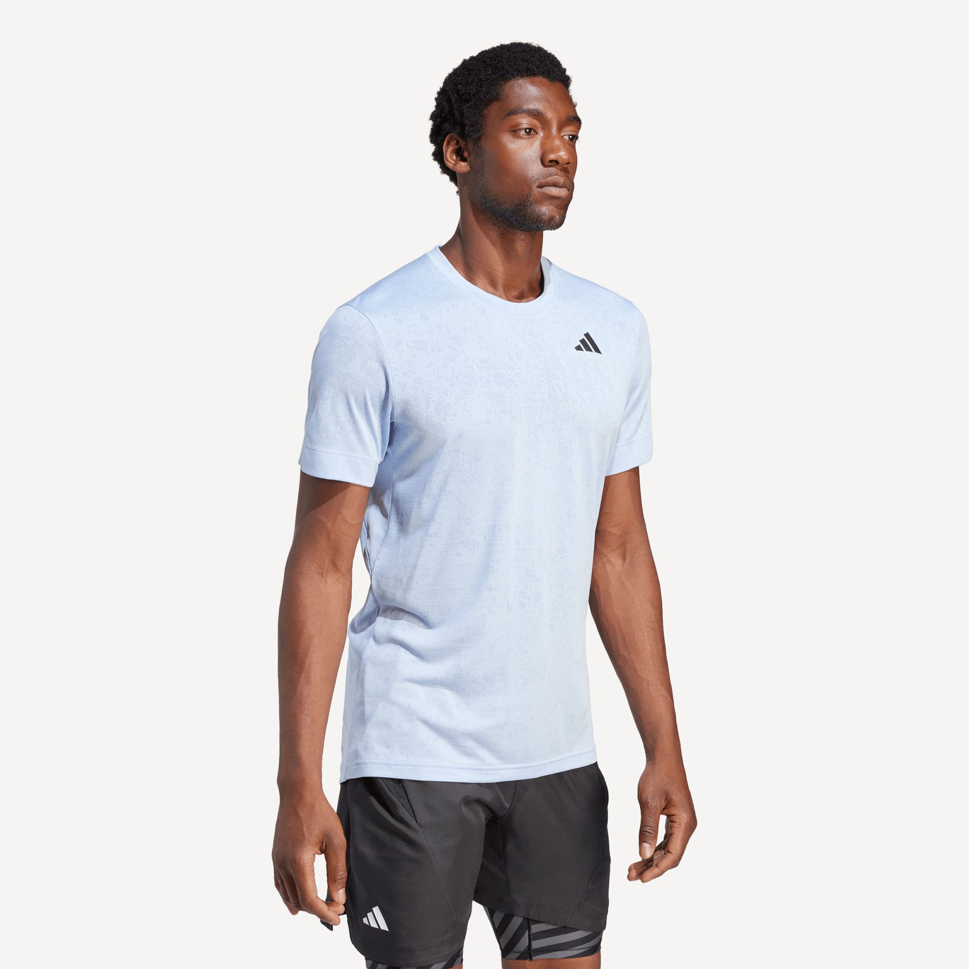 adidas Freelift Men's Tennis Shirt Blauw (4)