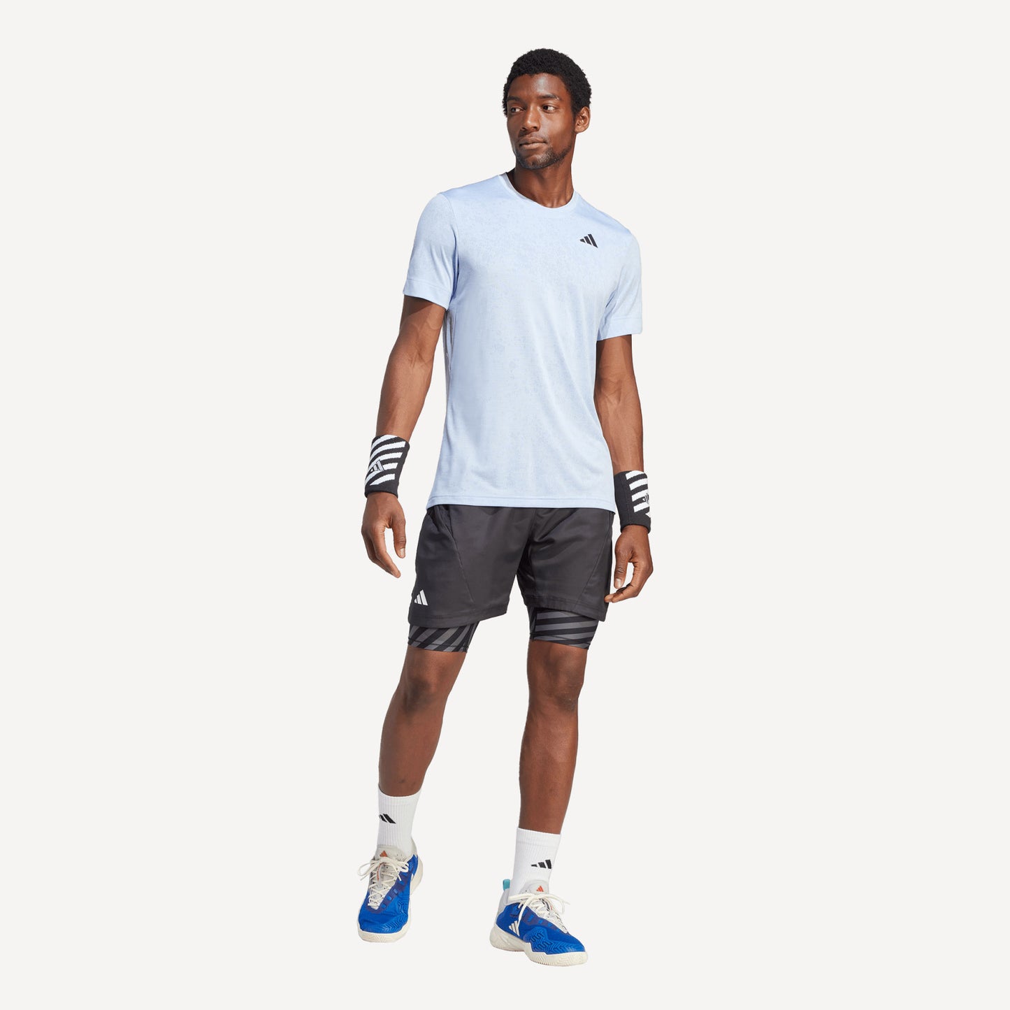 adidas Freelift Men's Tennis Shirt Blauw (5)