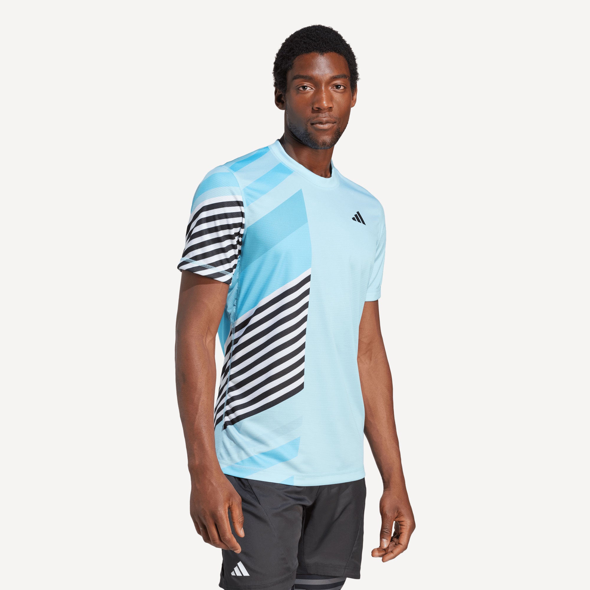 adidas Freelift New York Pro Men's Tennis Shirt Blue (3)