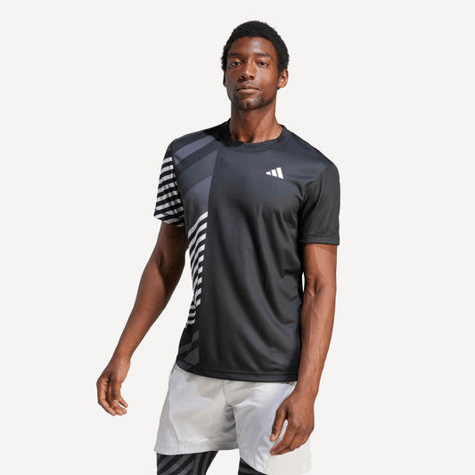adidas Freelift New York Pro Men's Tennis Shirt Black (1)